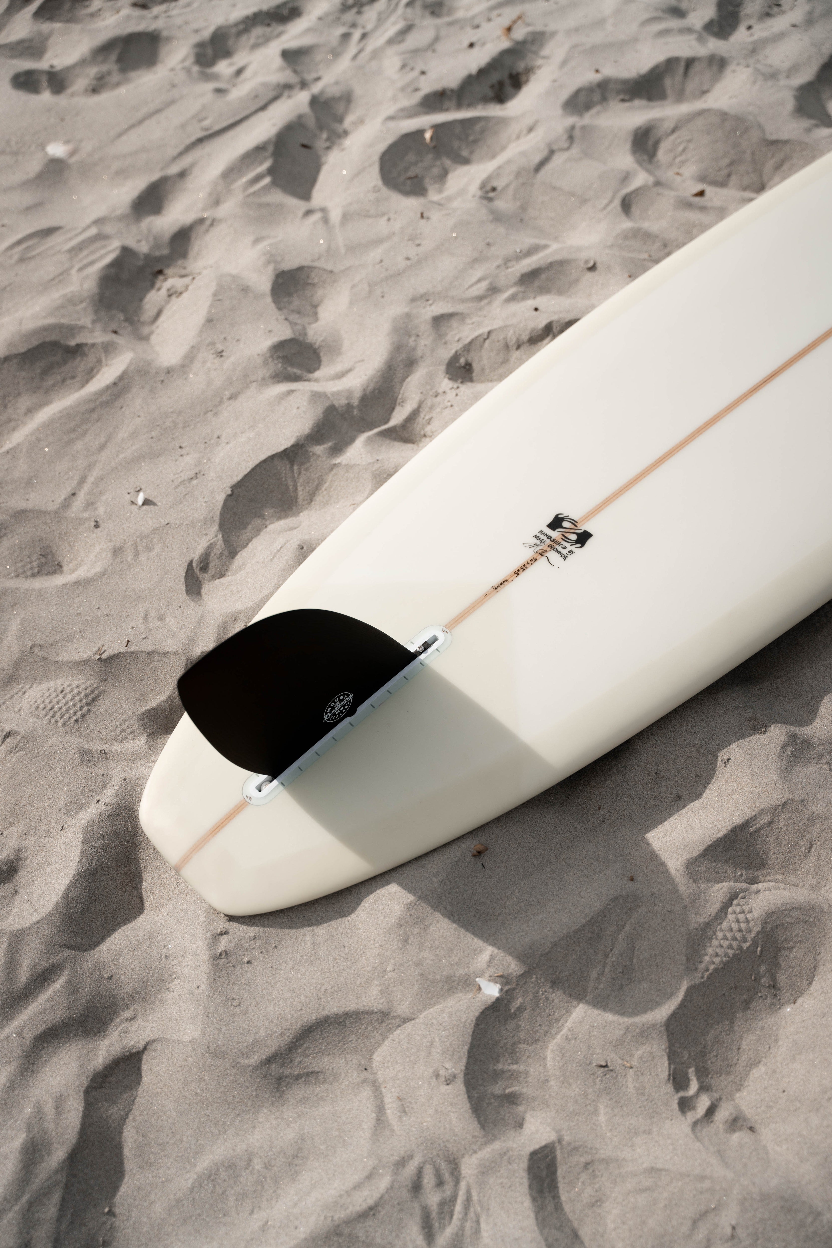 1965 Big Fat D Fin - Kona Black - Mount Longboards