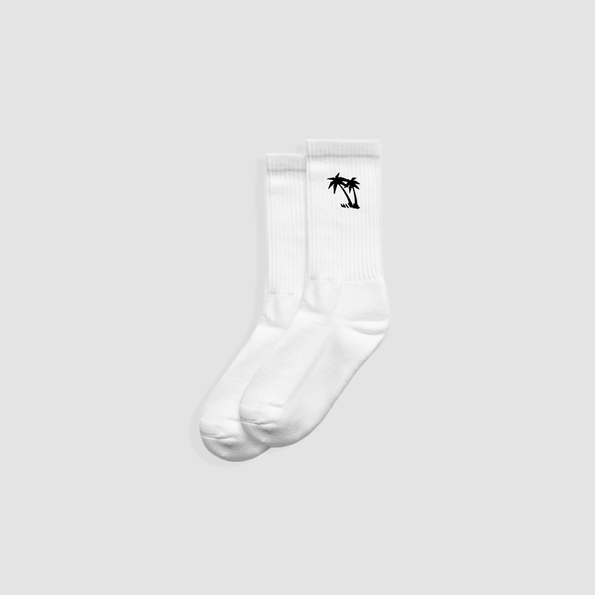 Basic Palm Sock - White - Mount Longboards