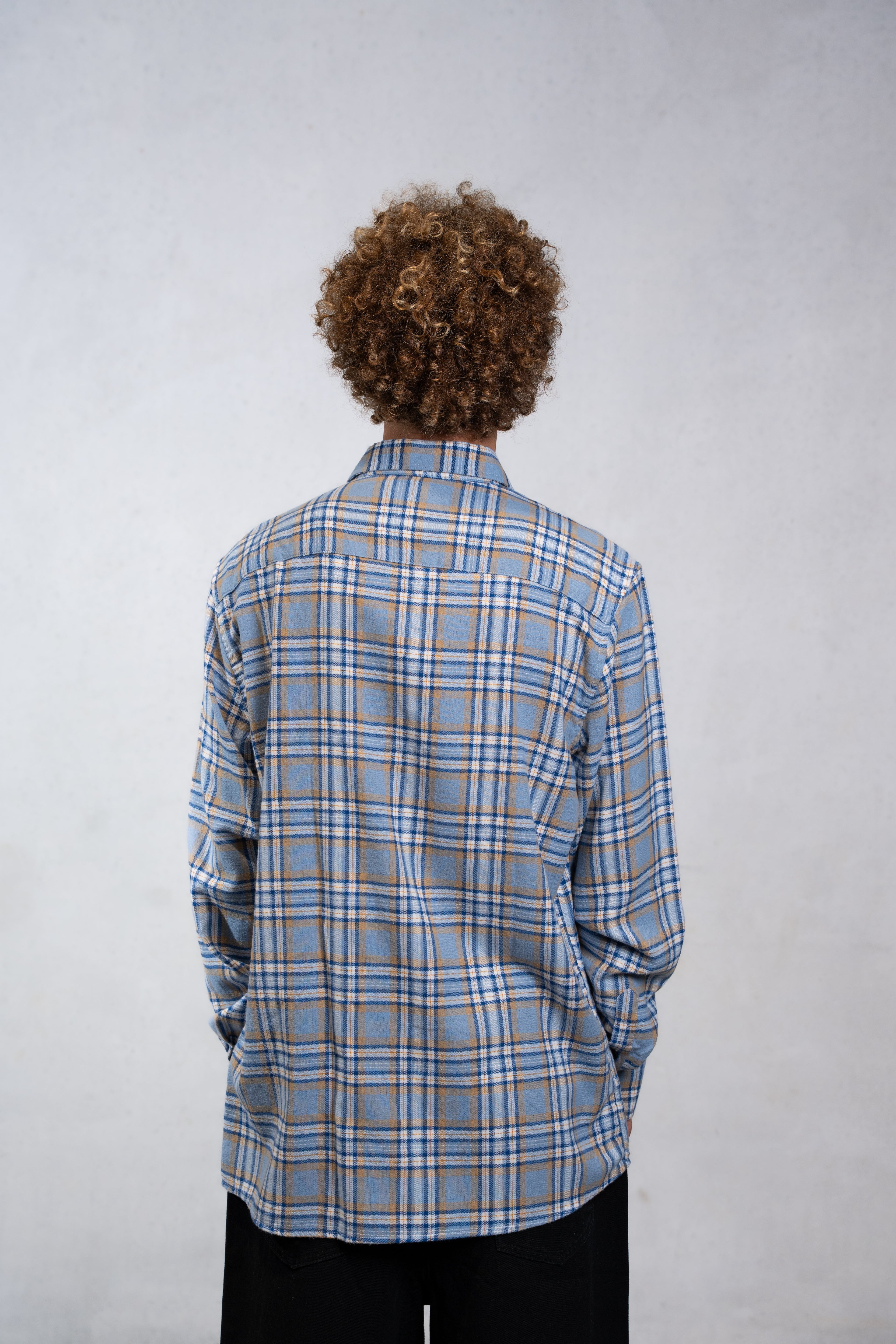 Blue Plaid Flannel Shirt - Mount Longboards