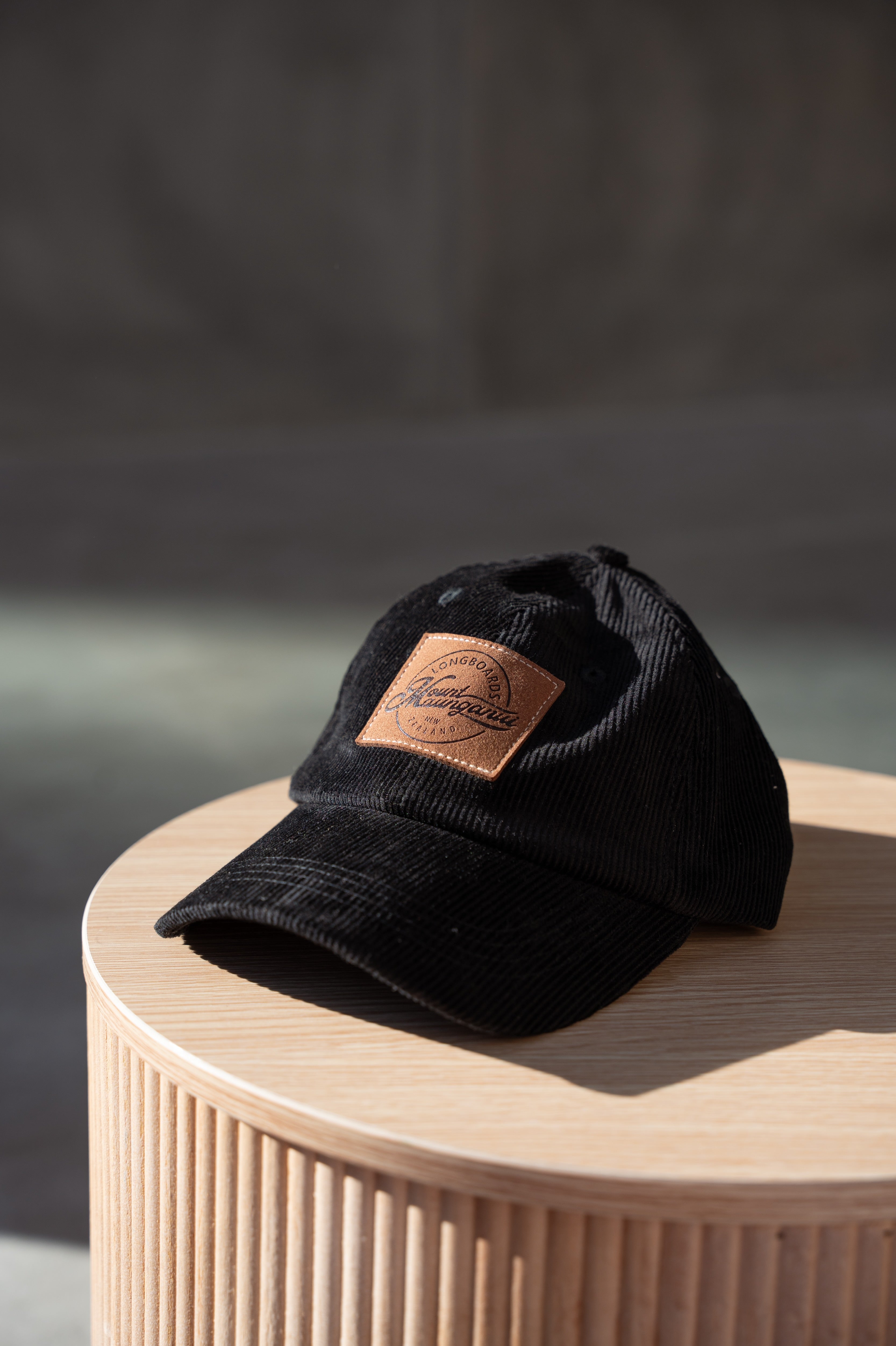 Corduroy Cap - Black - Mount Longboards