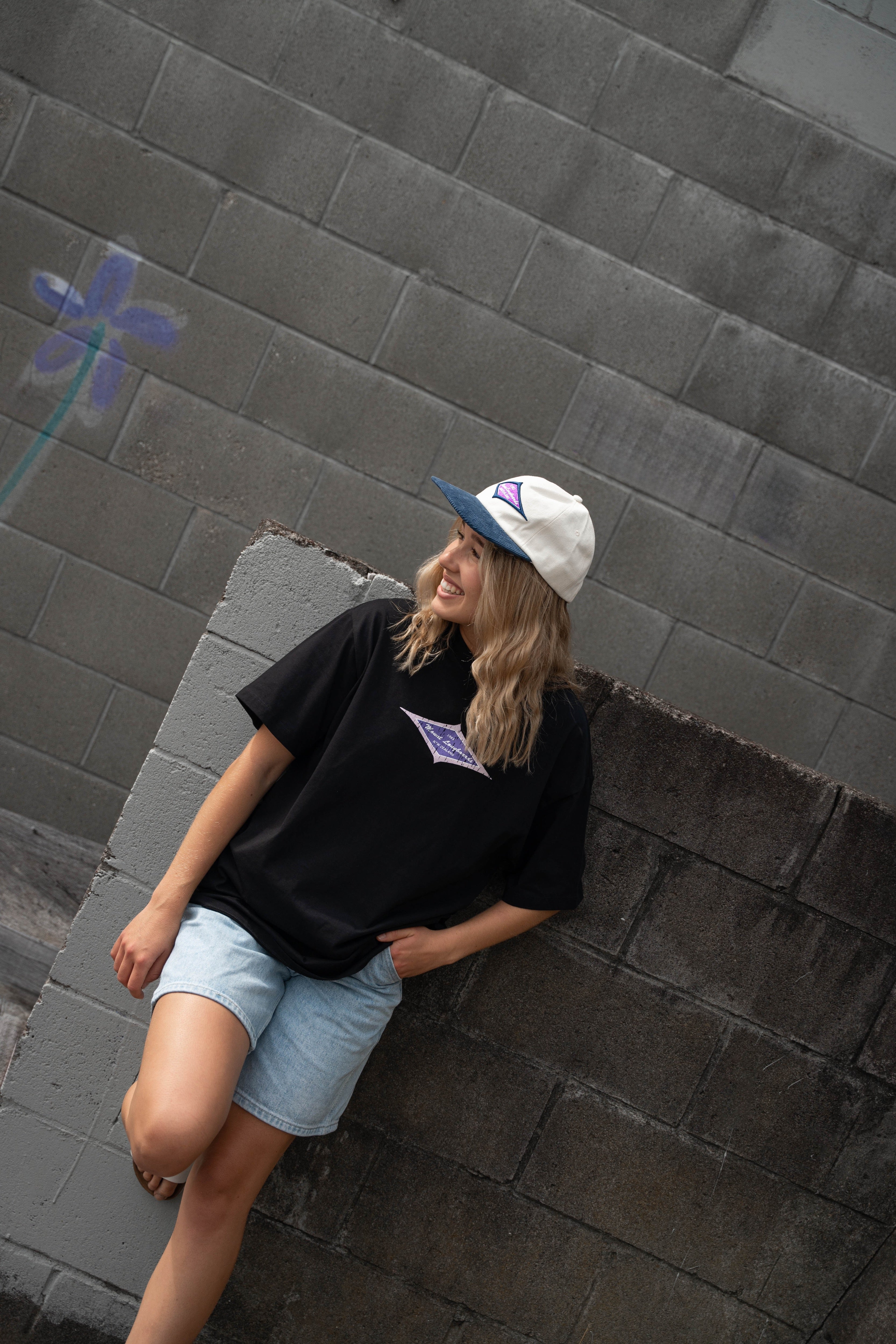 Diamond 6 Panel Cap - Mount Longboards