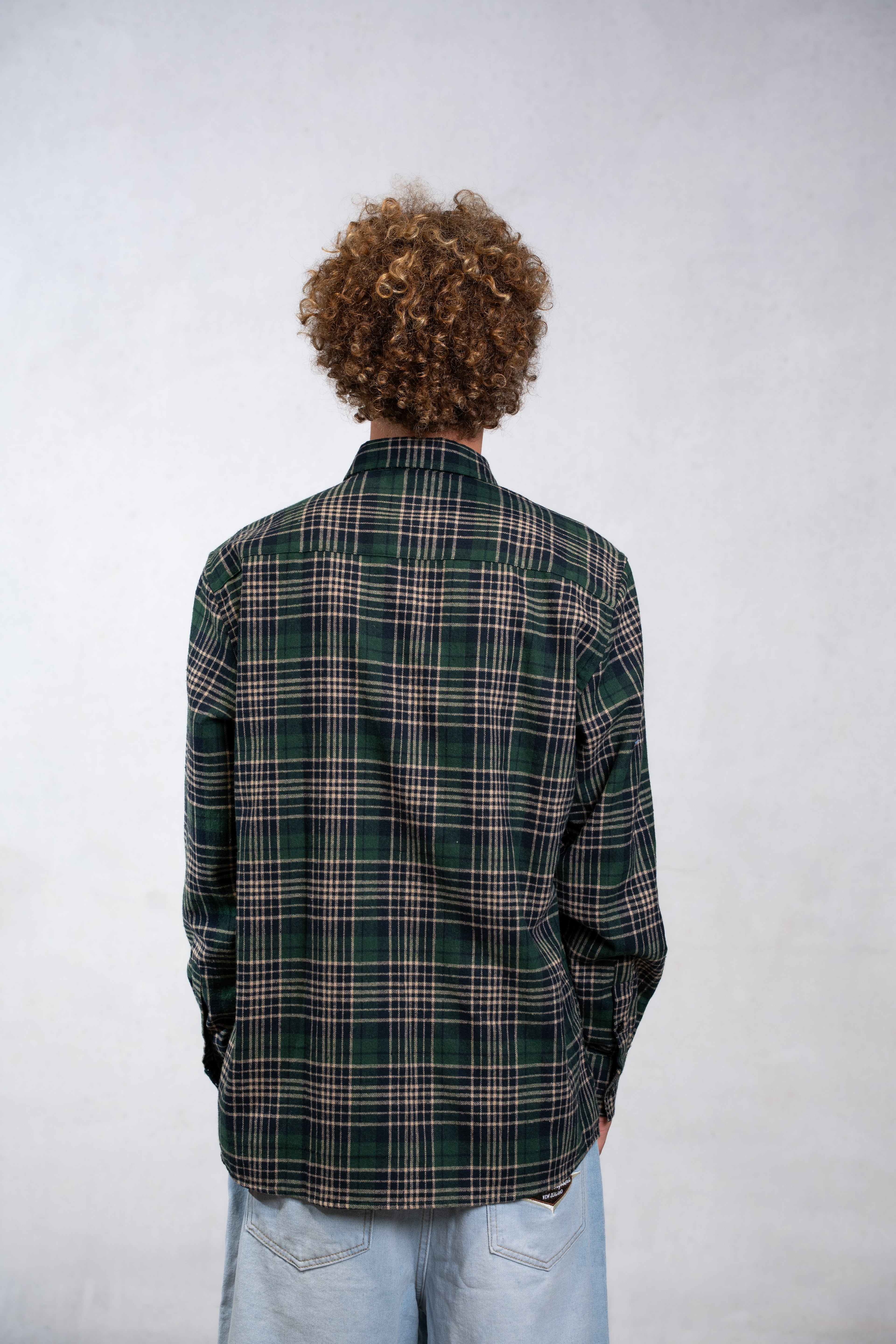 Green Plaid Flannel Shirt - Mount Longboards