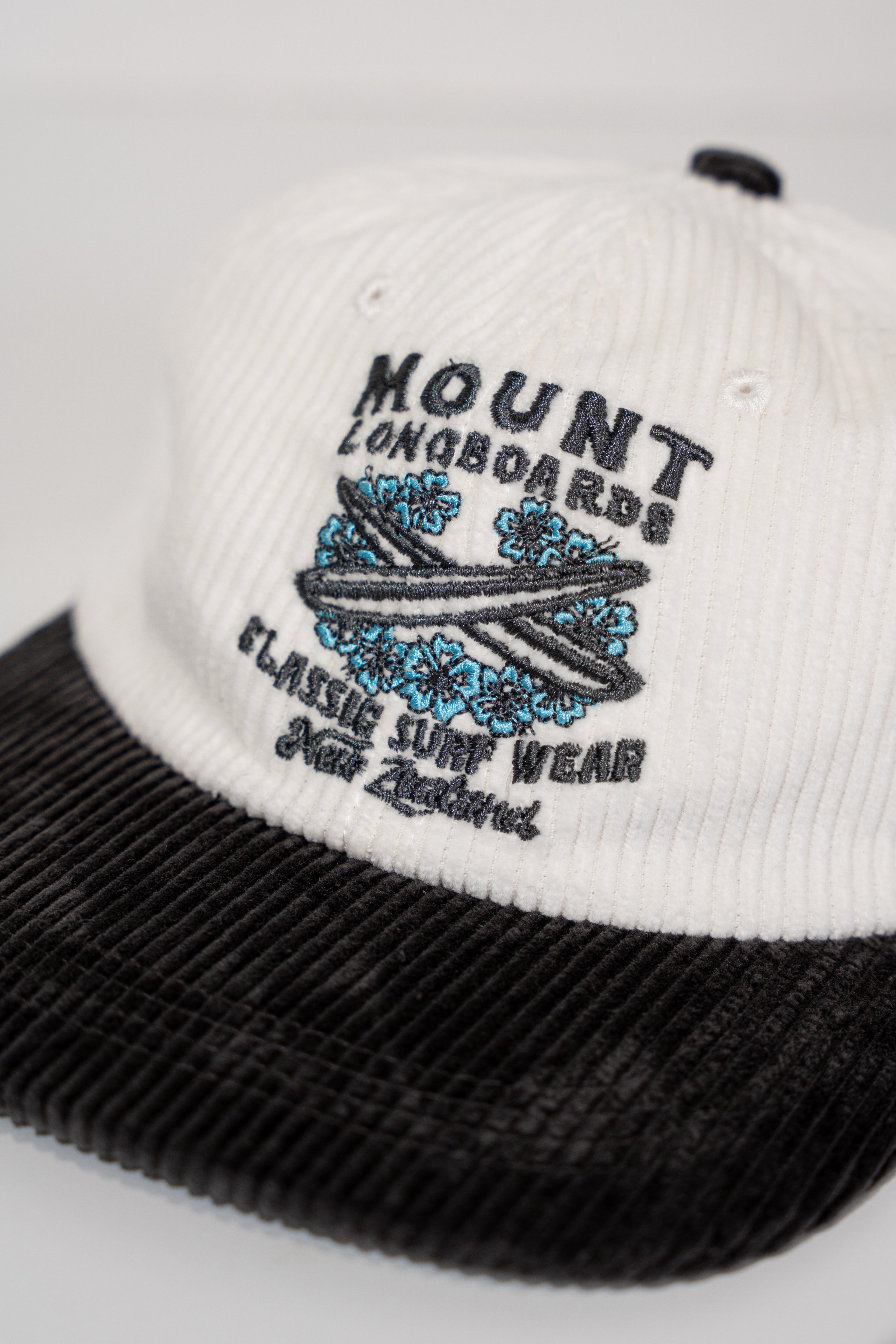 Hibiscus 6 Panel Corduroy Cap - Mount Longboards