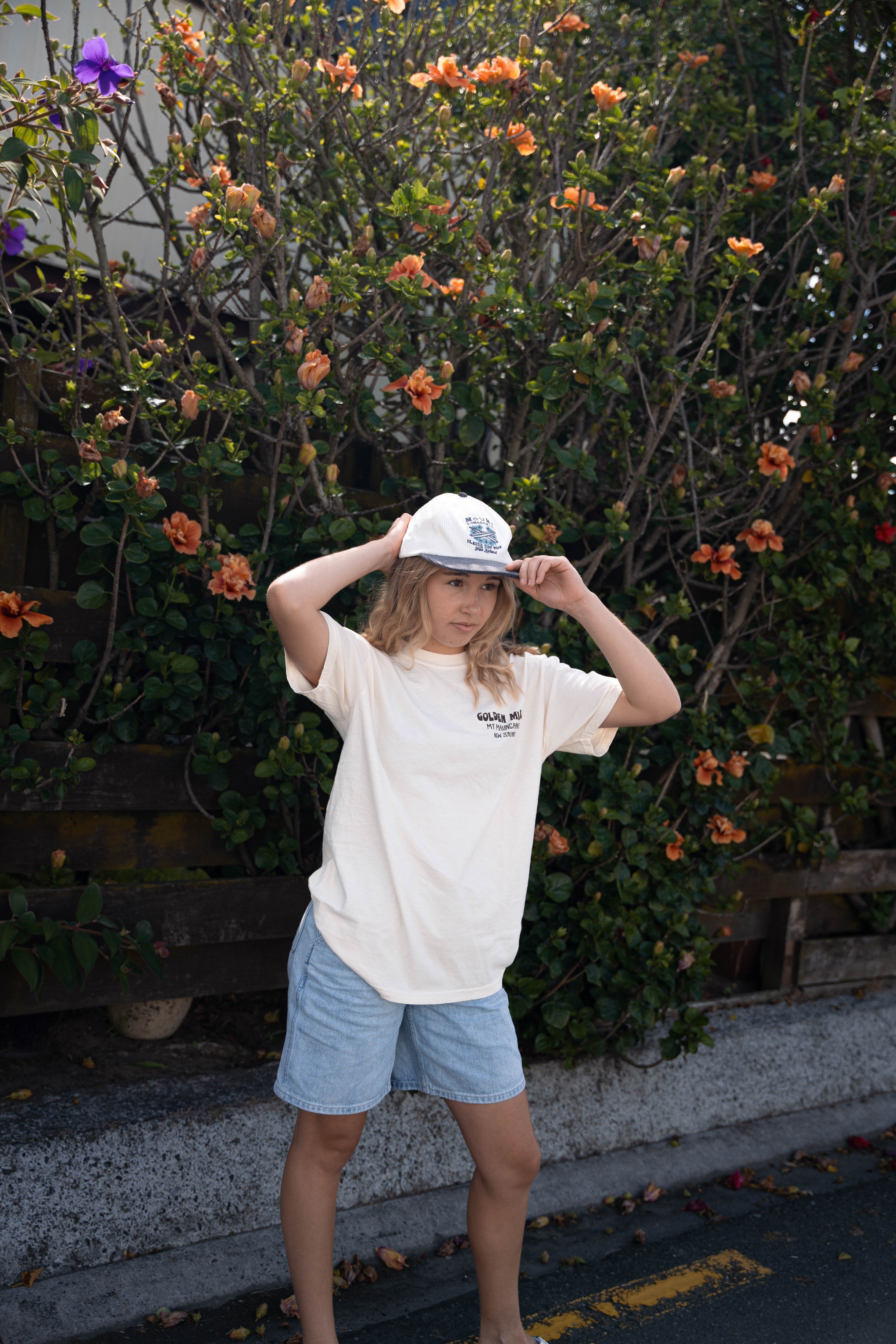 Hibiscus 6 Panel Corduroy Cap - Mount Longboards