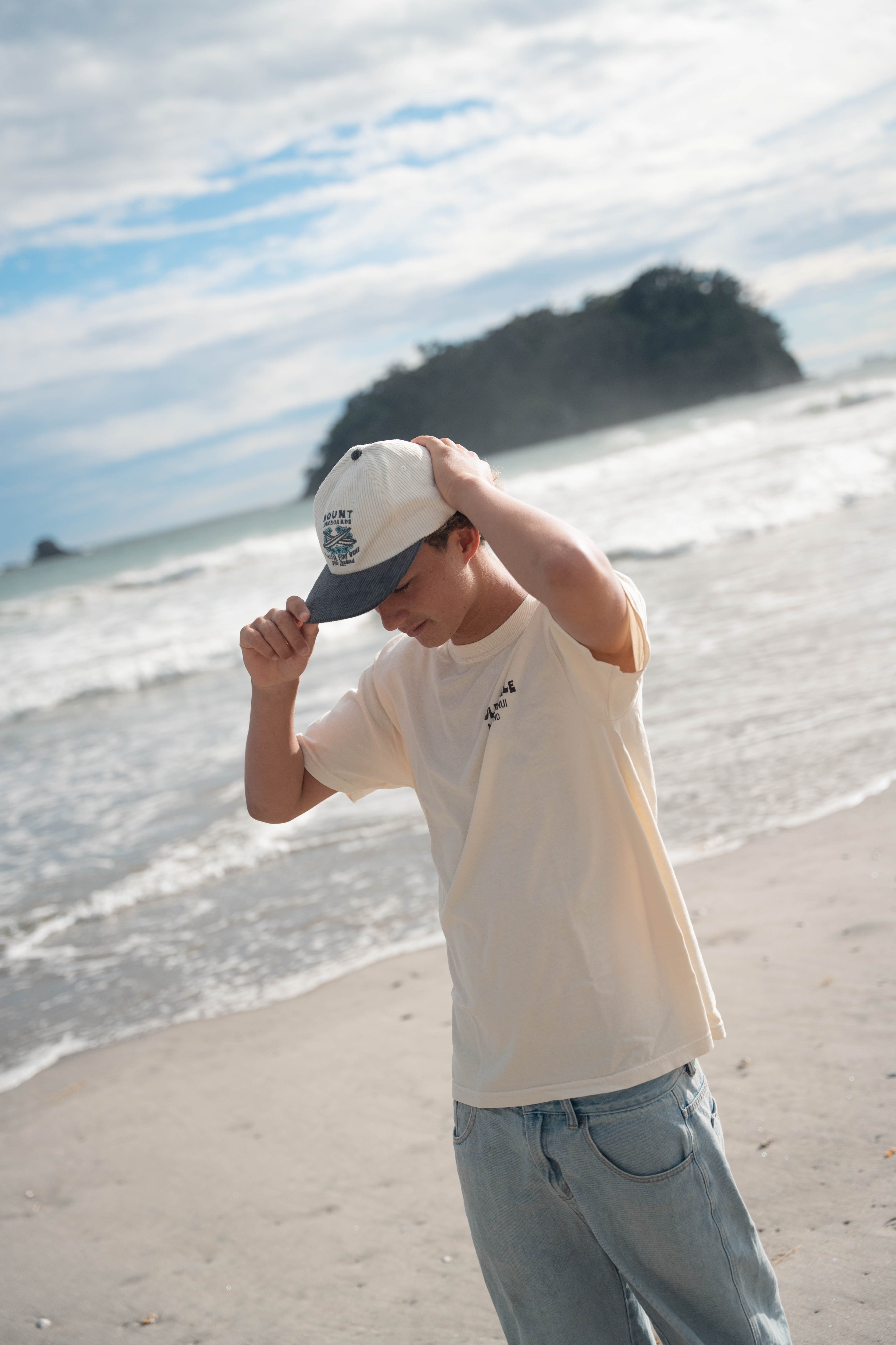 Hibiscus 6 Panel Corduroy Cap - Mount Longboards