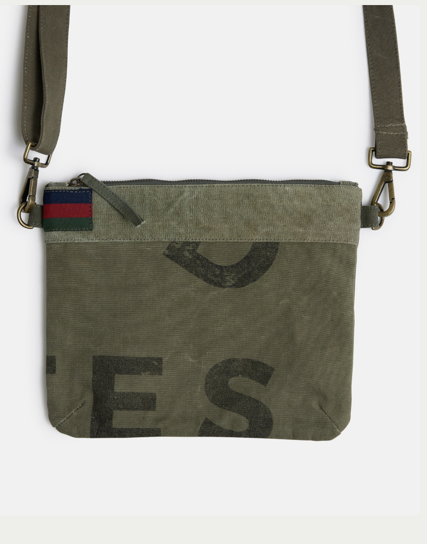 Land of Mates Clutch | Upcycled | Khaki - Mount Longboards