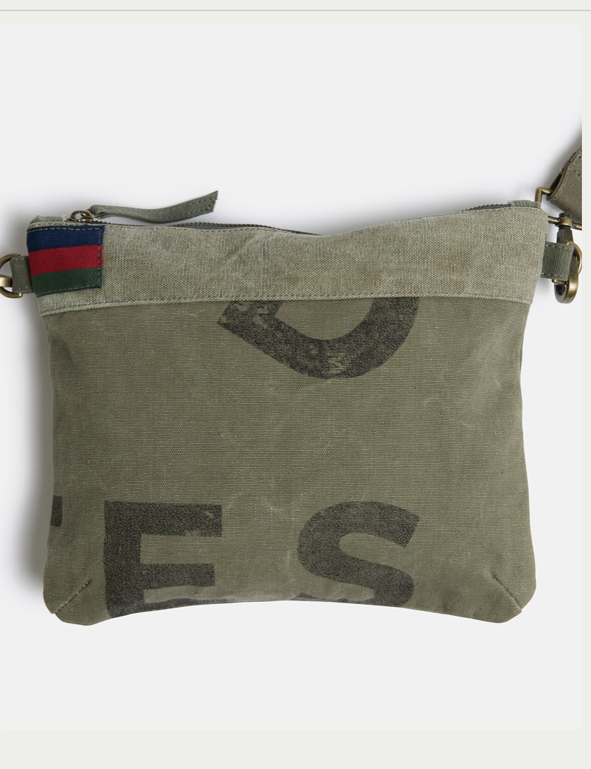 Land of Mates Clutch | Upcycled | Khaki - Mount Longboards