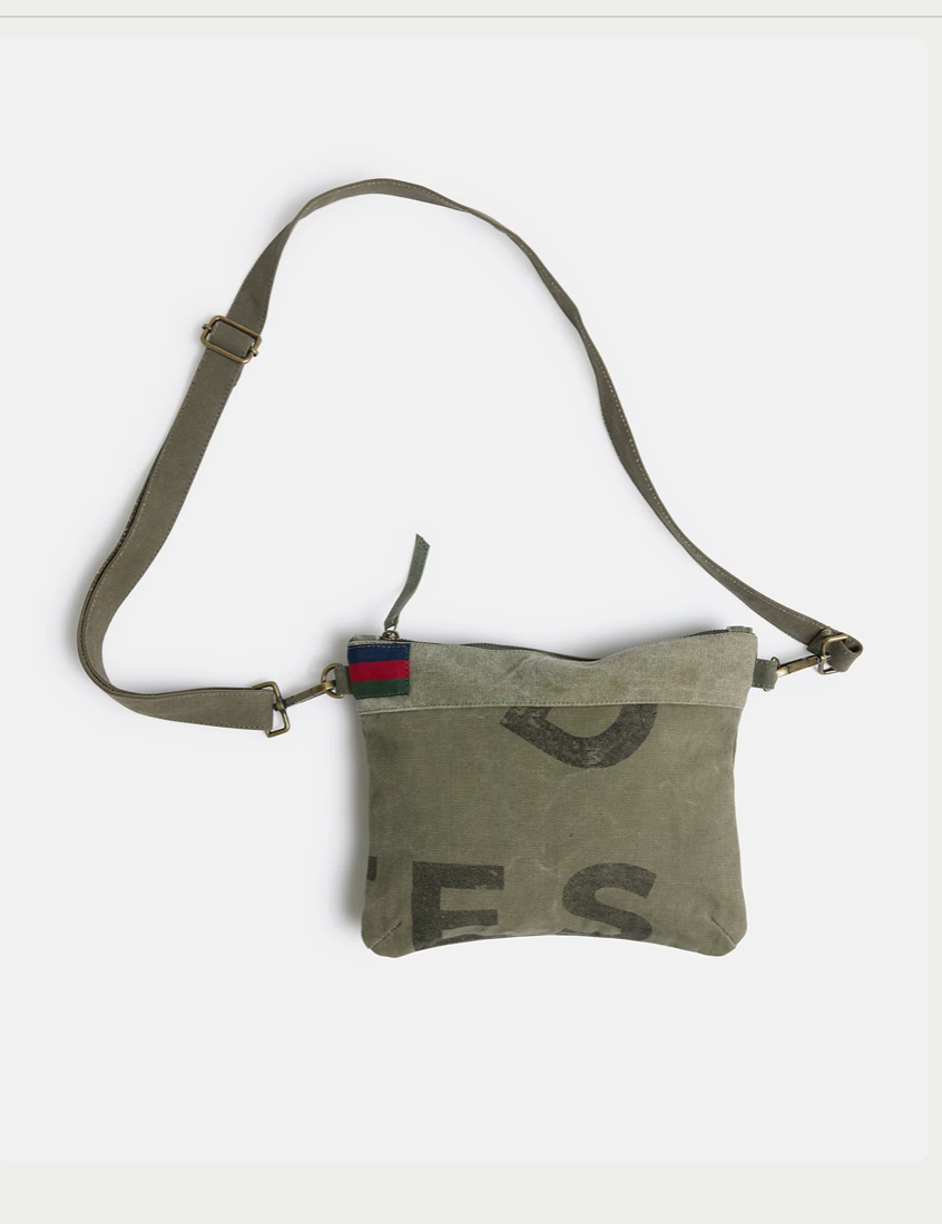 Land of Mates Clutch | Upcycled | Khaki - Mount Longboards