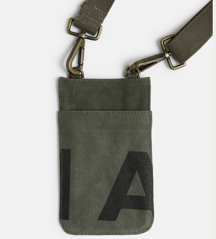 Land of Mates Phone Bag | Upcycled Khaki - Mount Longboards