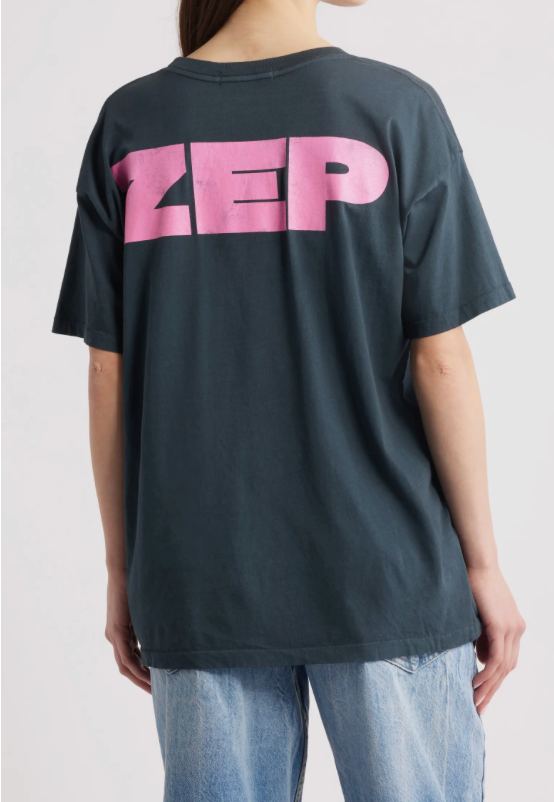 Led Zeppelin Vintage Black Merch Tee - Mount Longboards