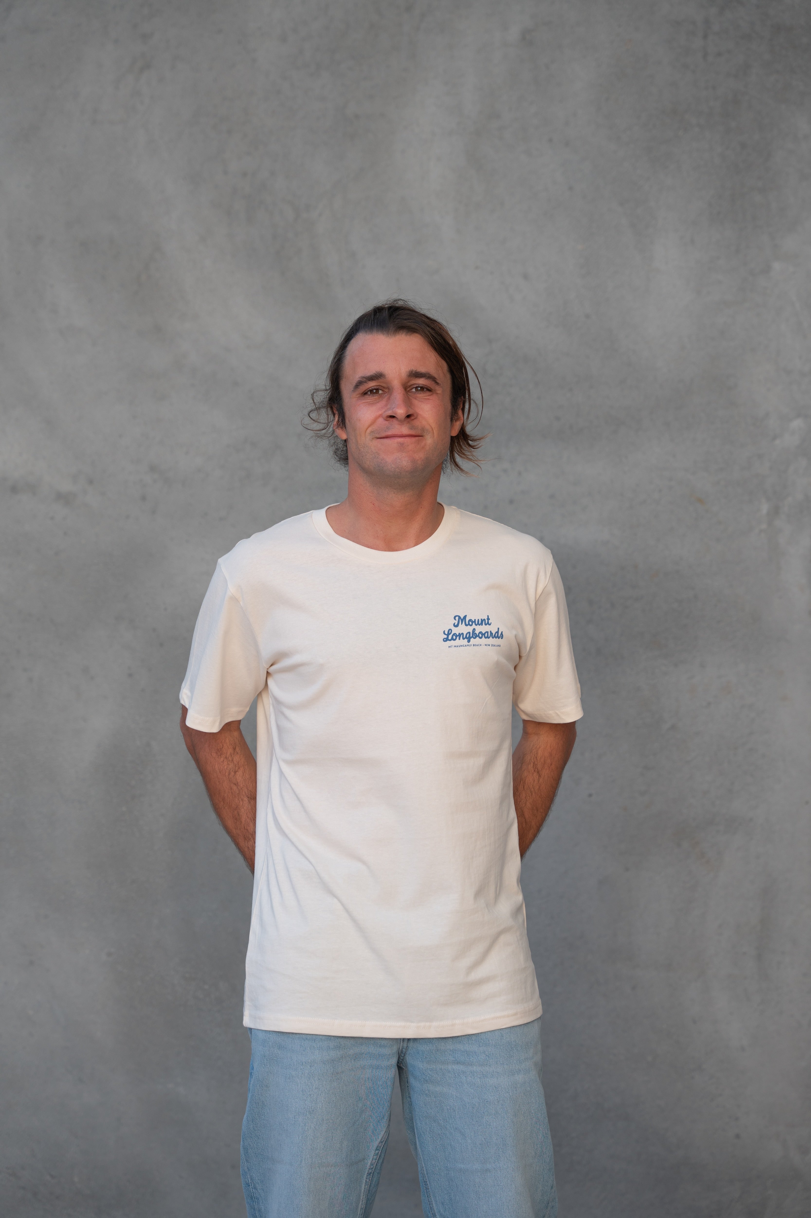 Longboards Store Tee - Natural - Mount Longboards