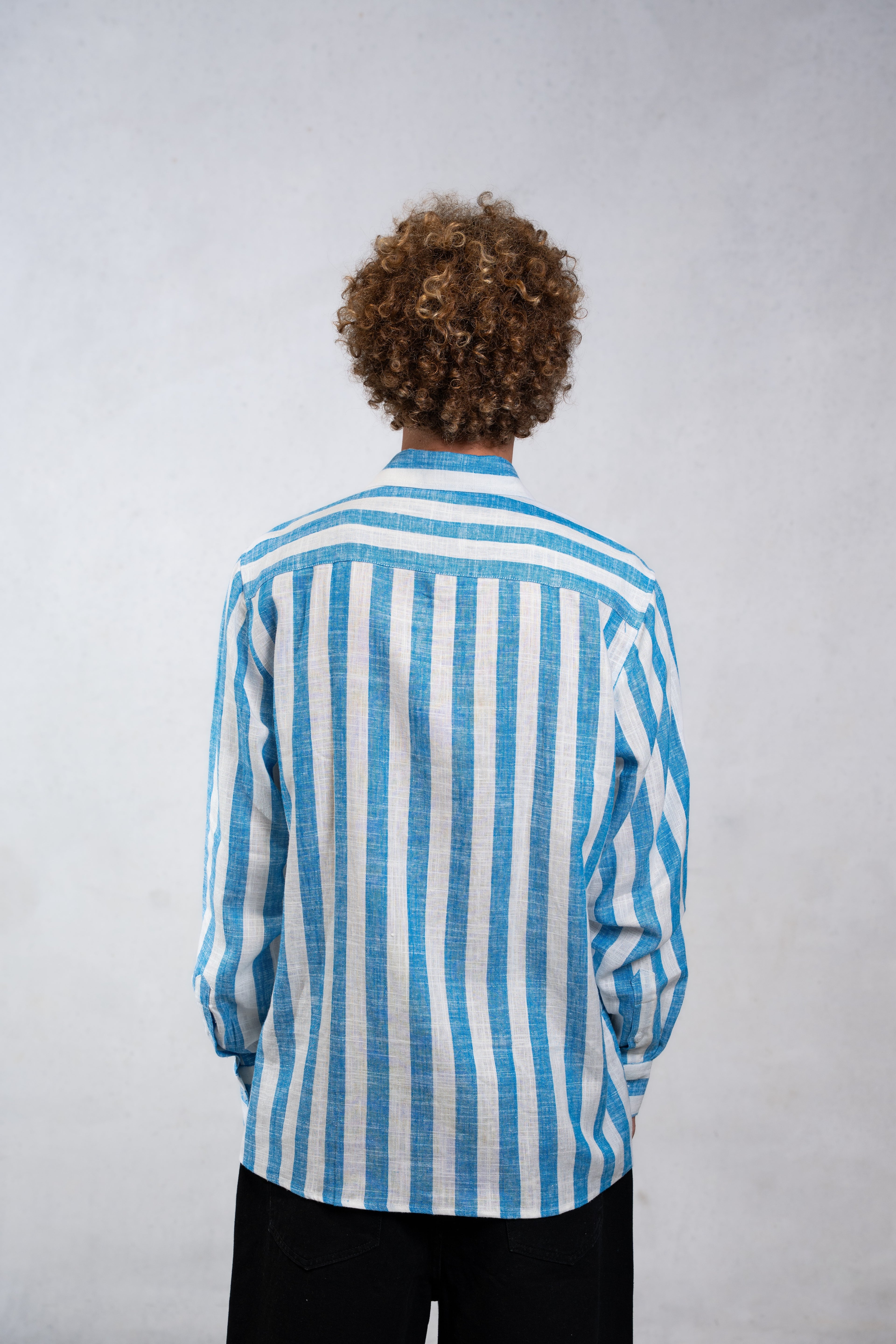 Men’s Beach Shirt - Hawaiian Blue - Mount Longboards