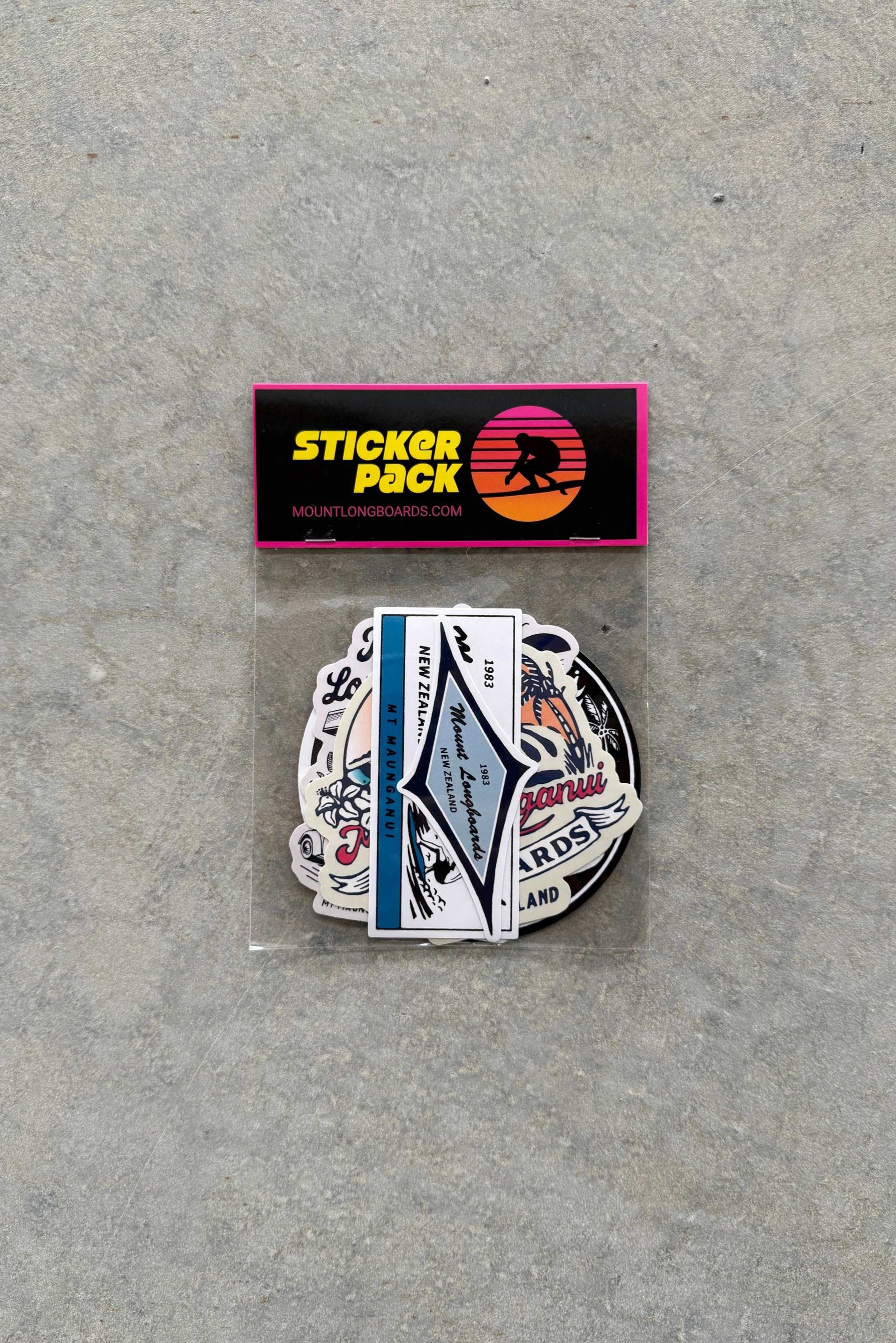 Mount Maunganui Sticker Pack - Mount Longboards