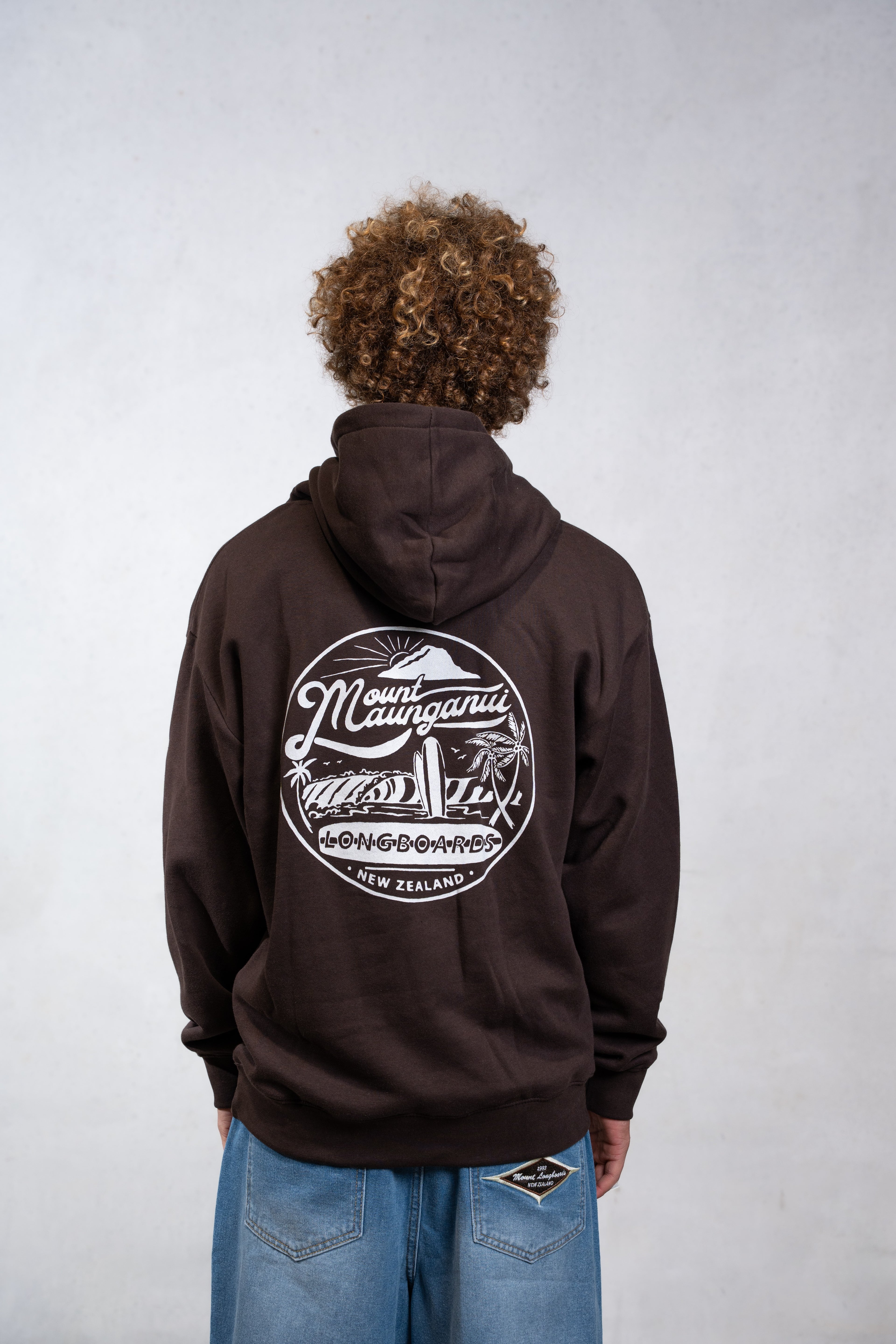 Mount Retro Hoodie - Washed Chocolate - Mount Longboards