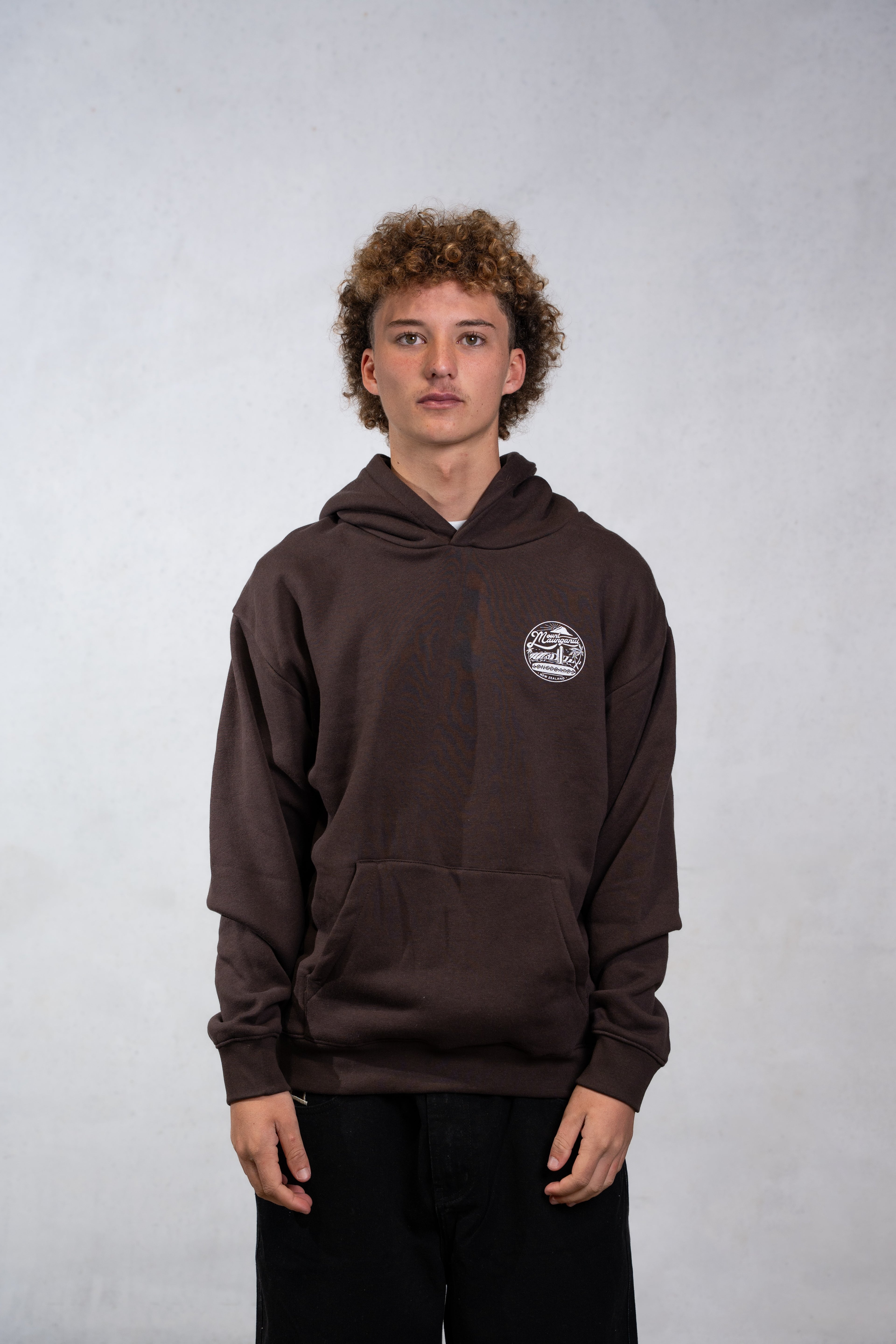 Mount Retro Hoodie - Washed Chocolate - Mount Longboards