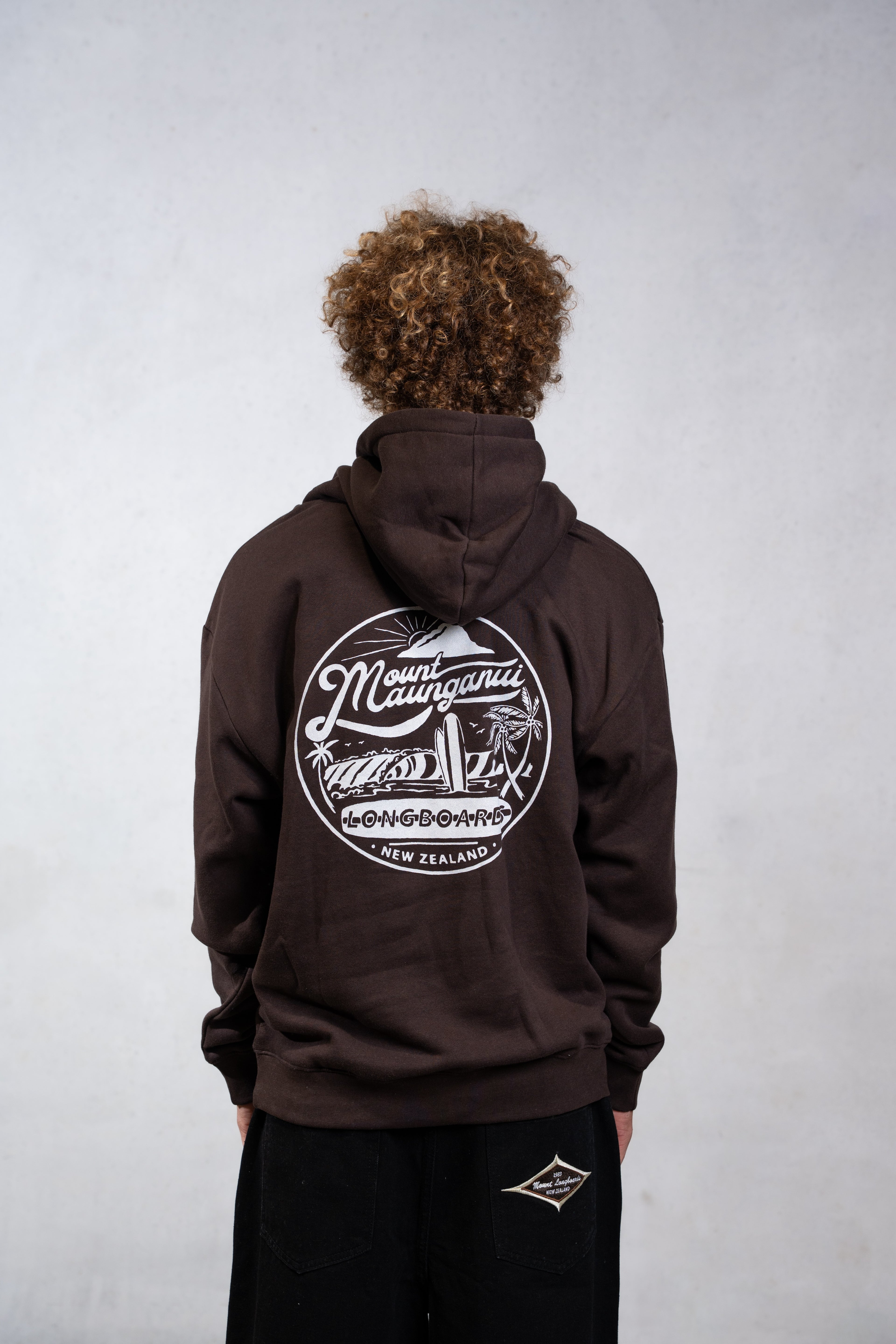 Mount Retro Hoodie - Washed Chocolate - Mount Longboards