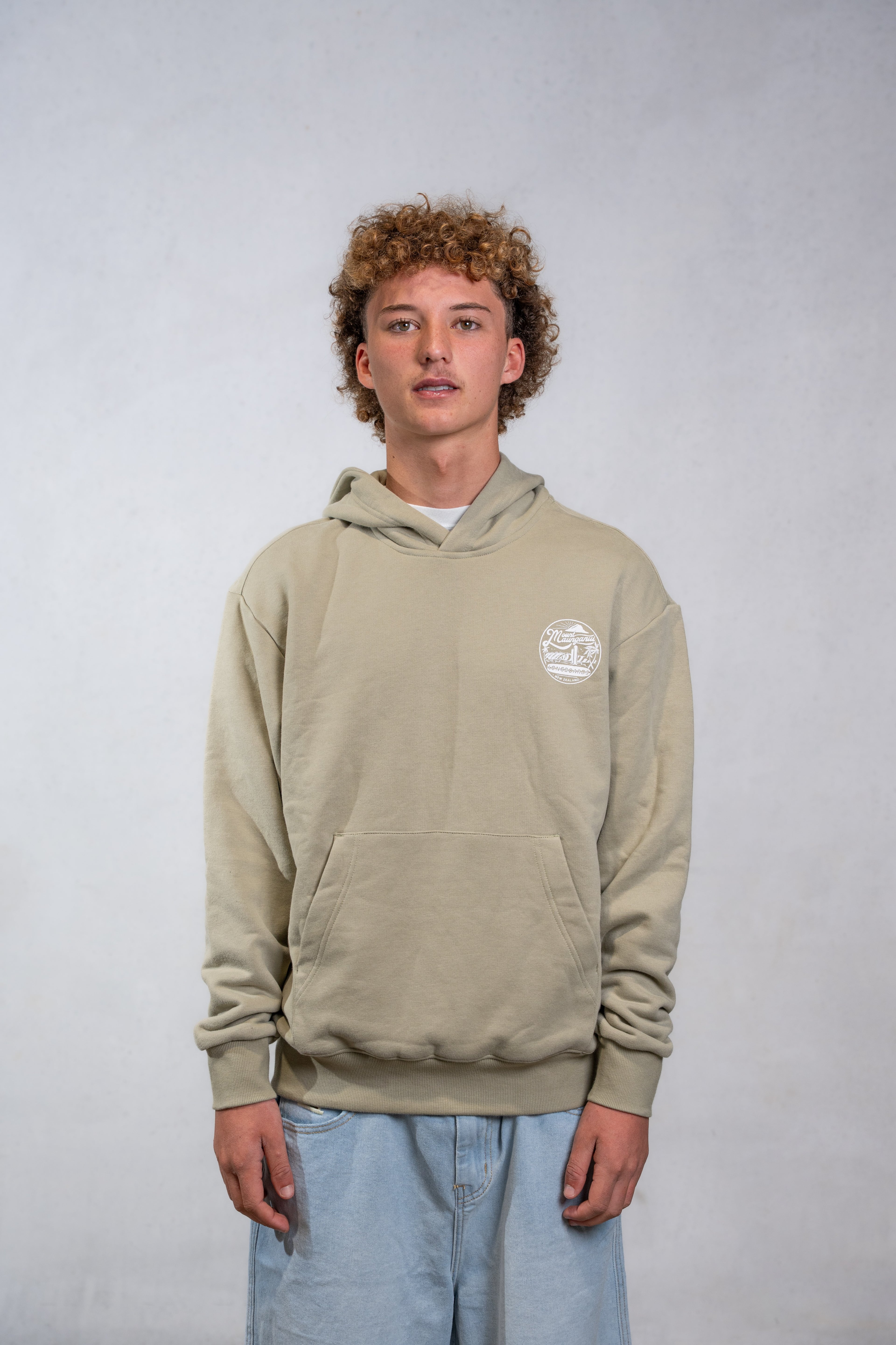 Mount Retro Hoodie - Washed Olive - Mount Longboards