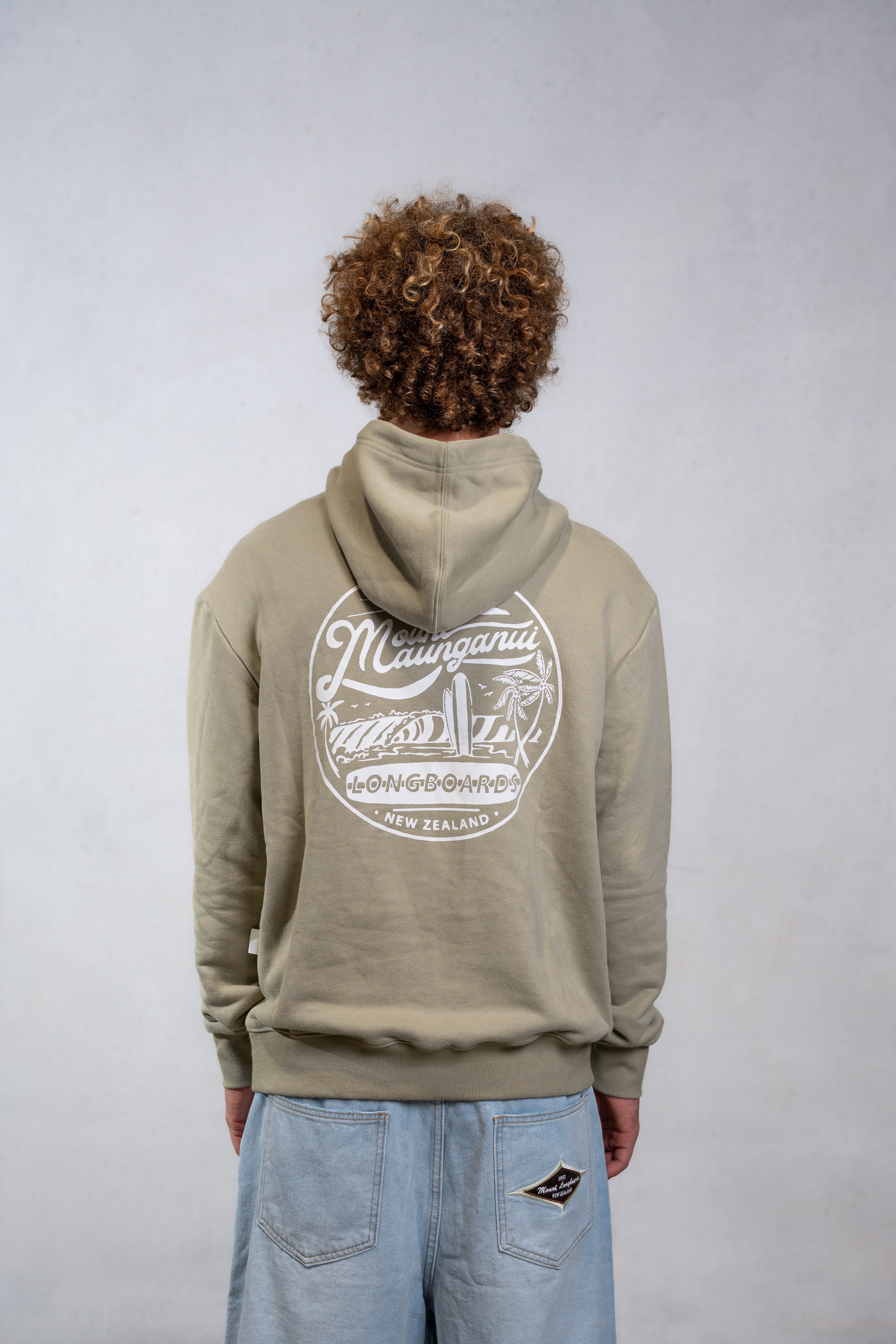 Mount Retro Hoodie - Washed Olive - Mount Longboards