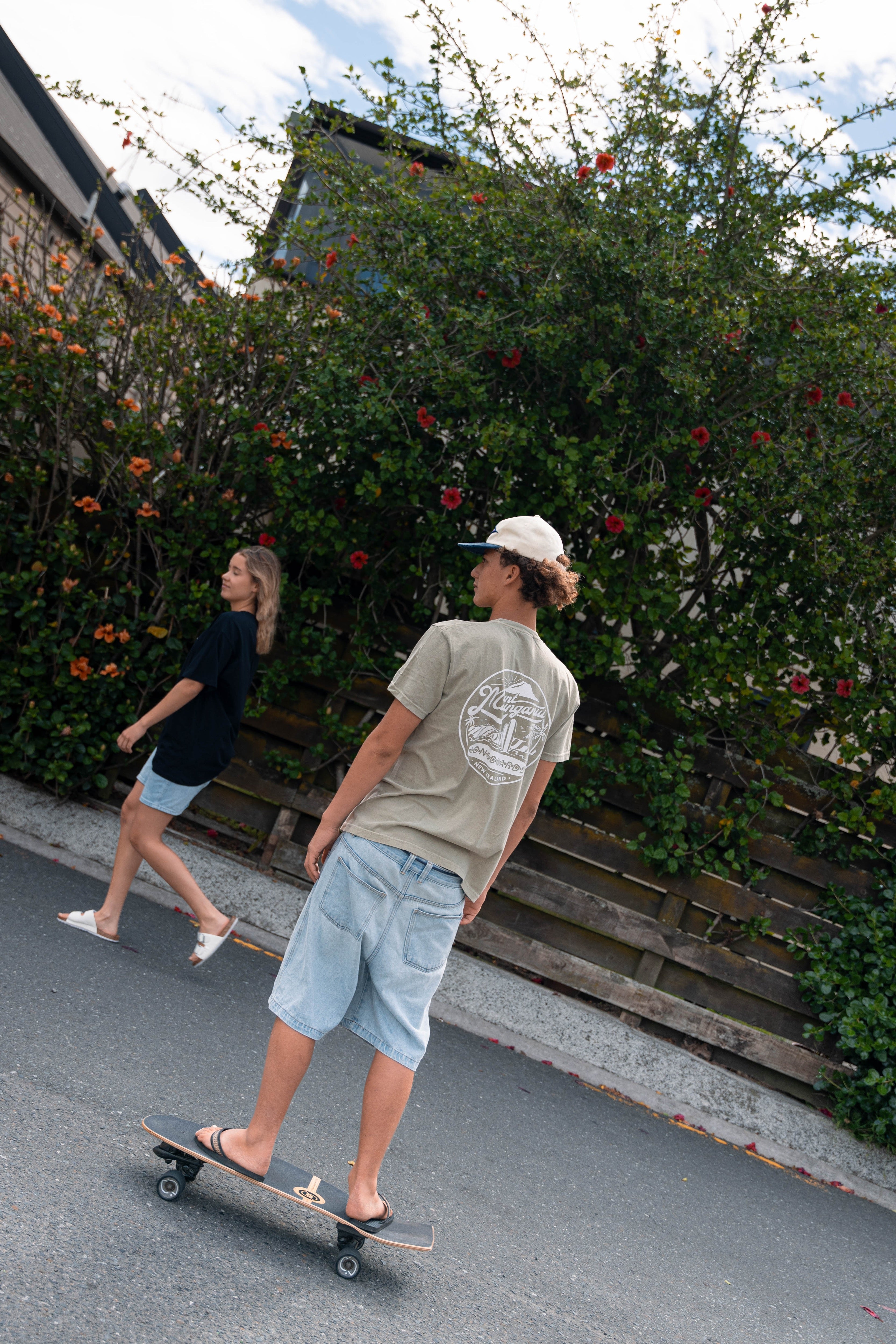 Mount Retro - Washed Olive - Mount Longboards