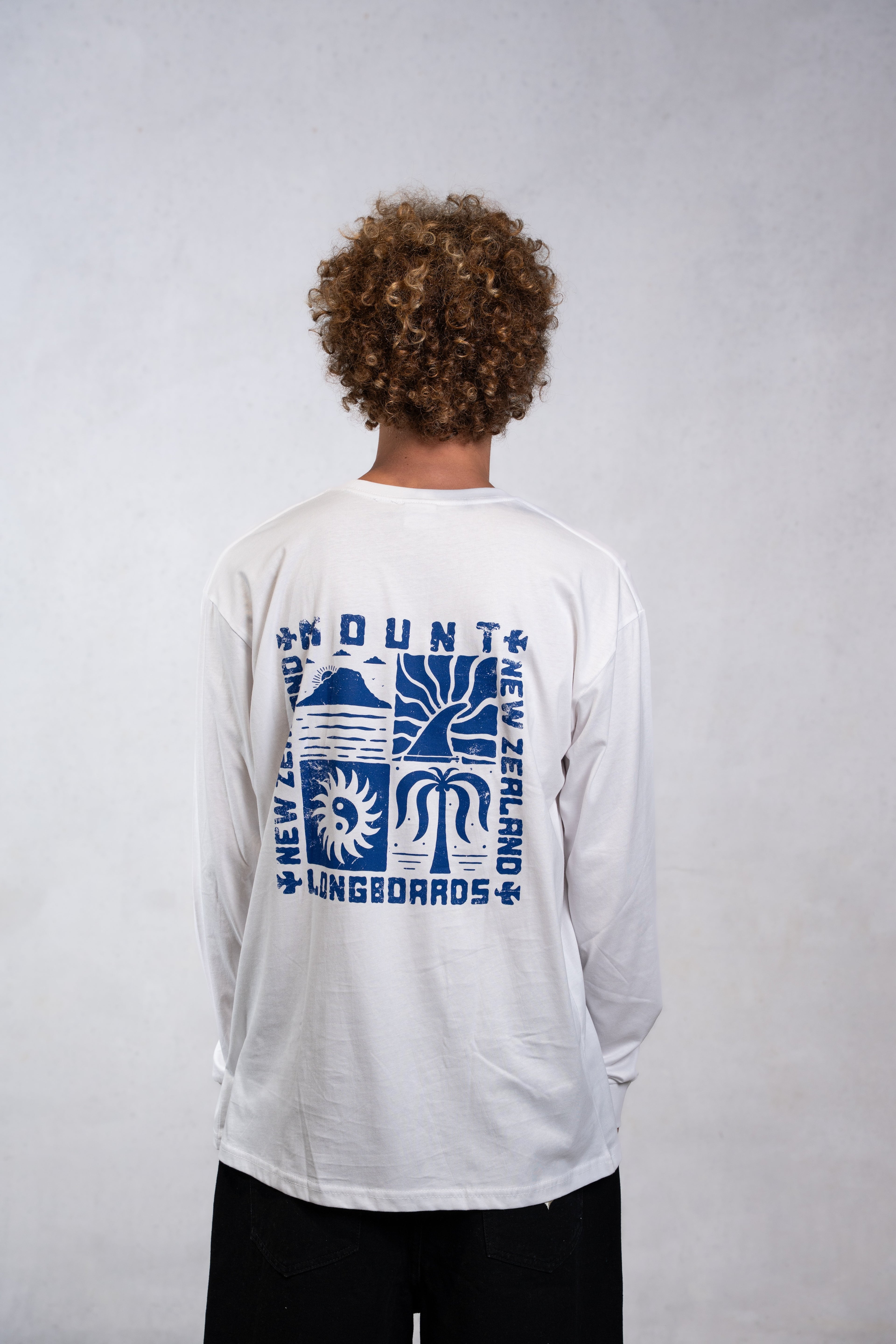 Mount Surf Poster - White - Mount Longboards