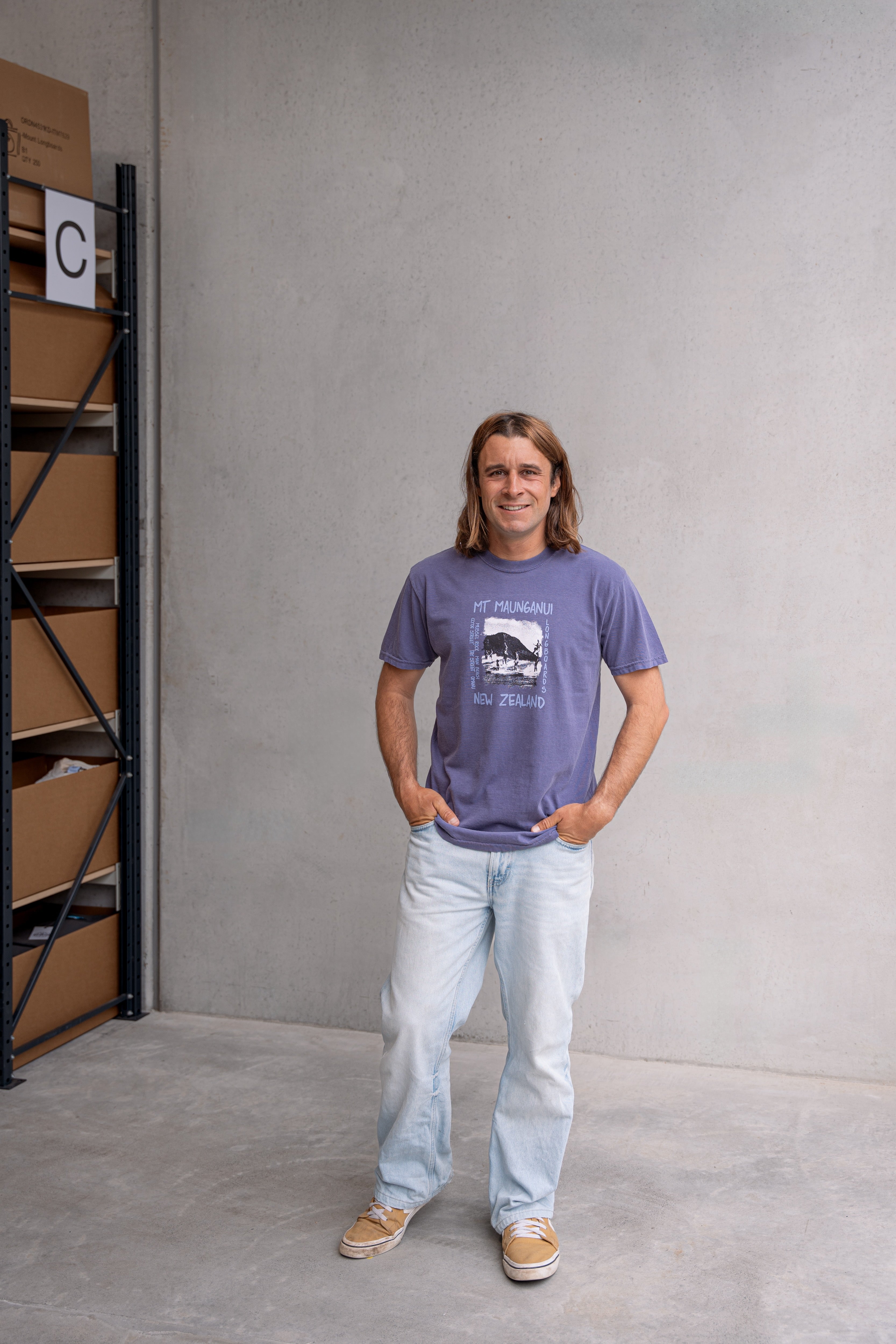 Mounties Tee - Grape - Mount Longboards