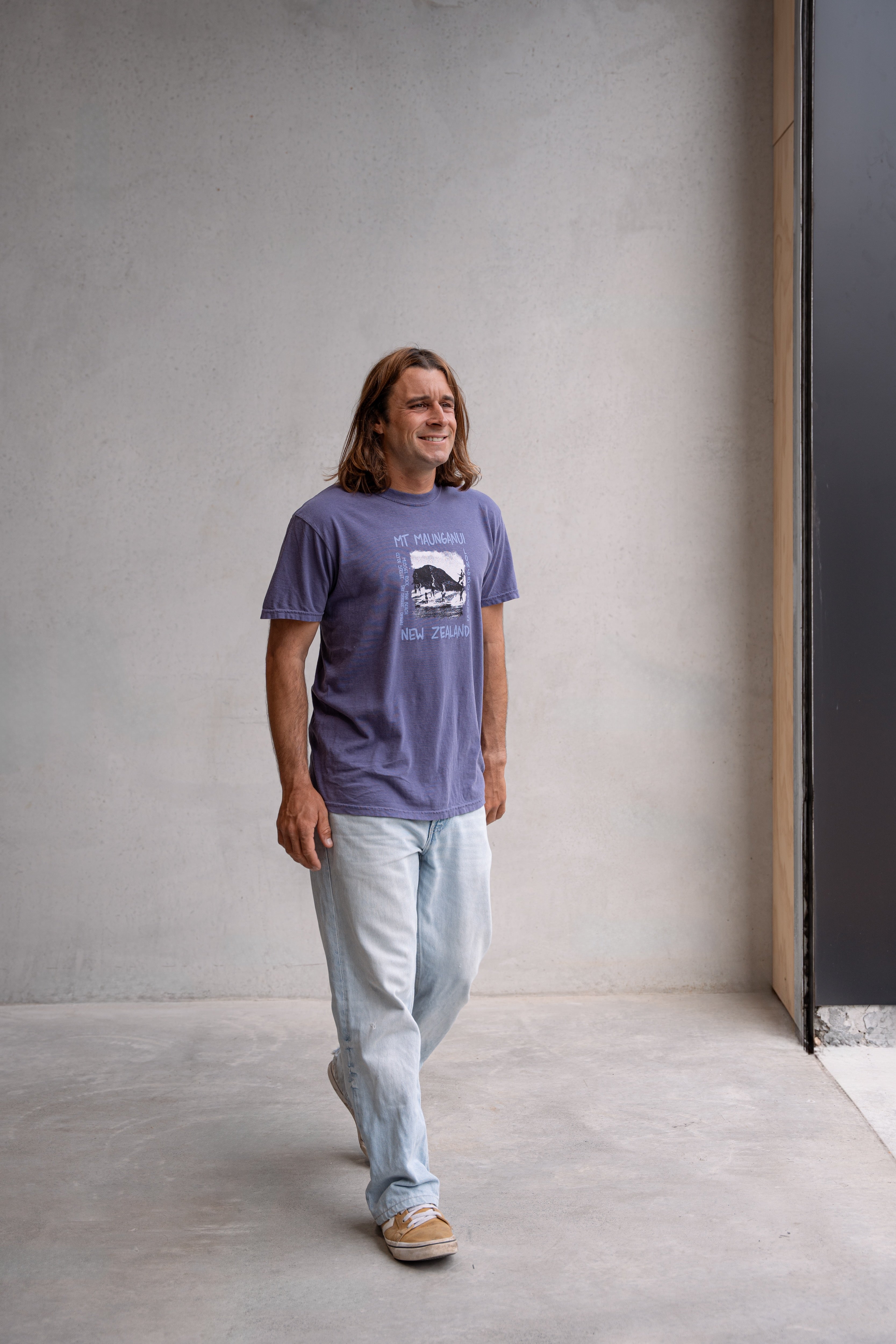 Mounties Tee - Grape - Mount Longboards