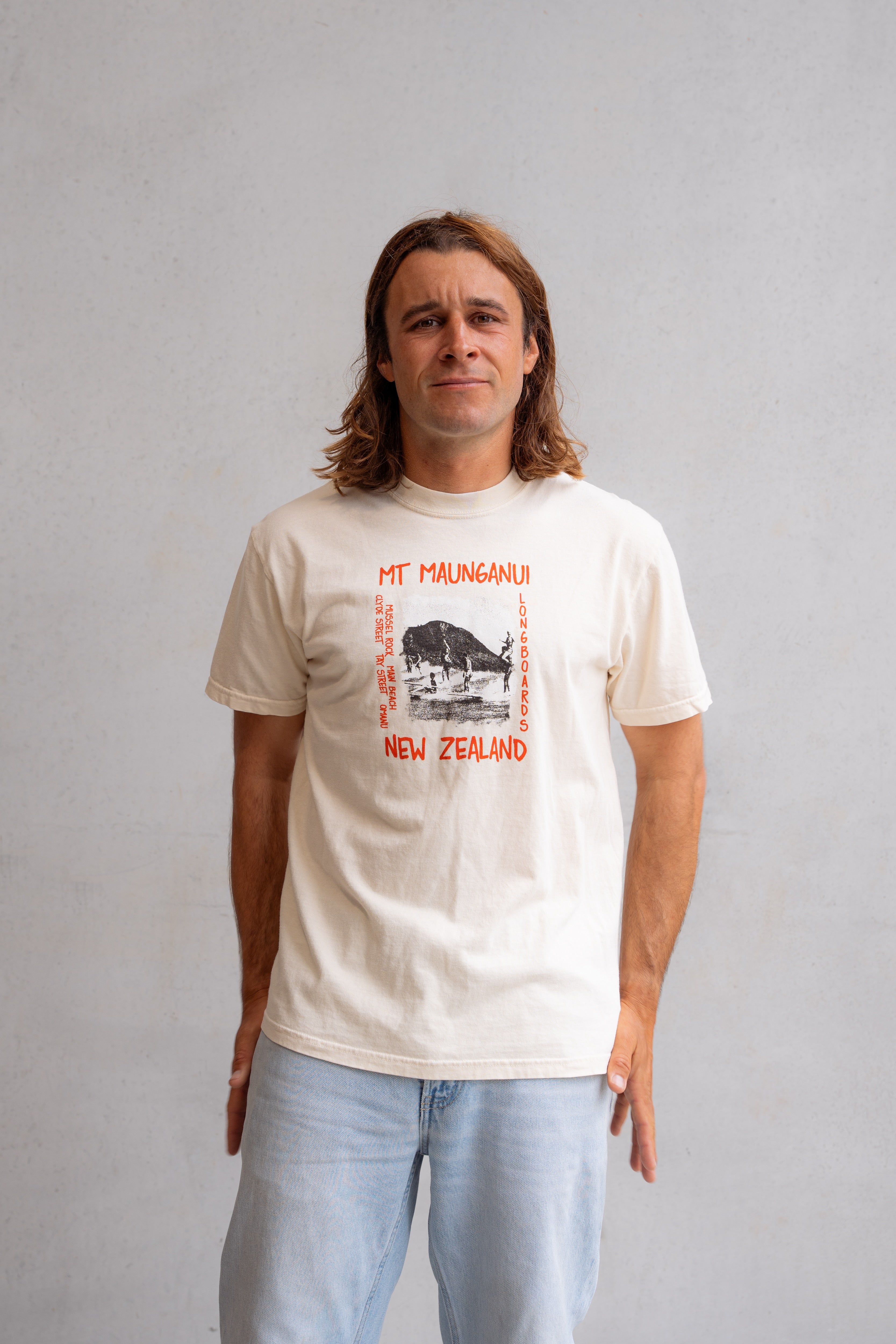 Mounties Tee - Natural - Mount Longboards