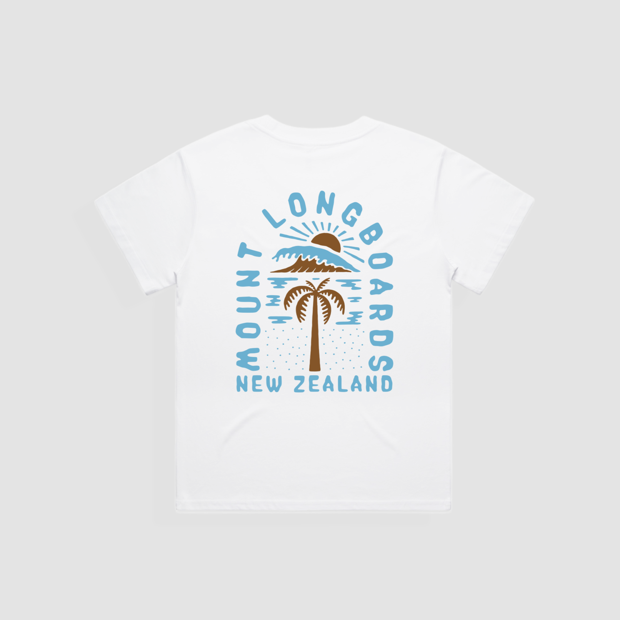 North Island Boyfriend Tee - White - Mount Longboards