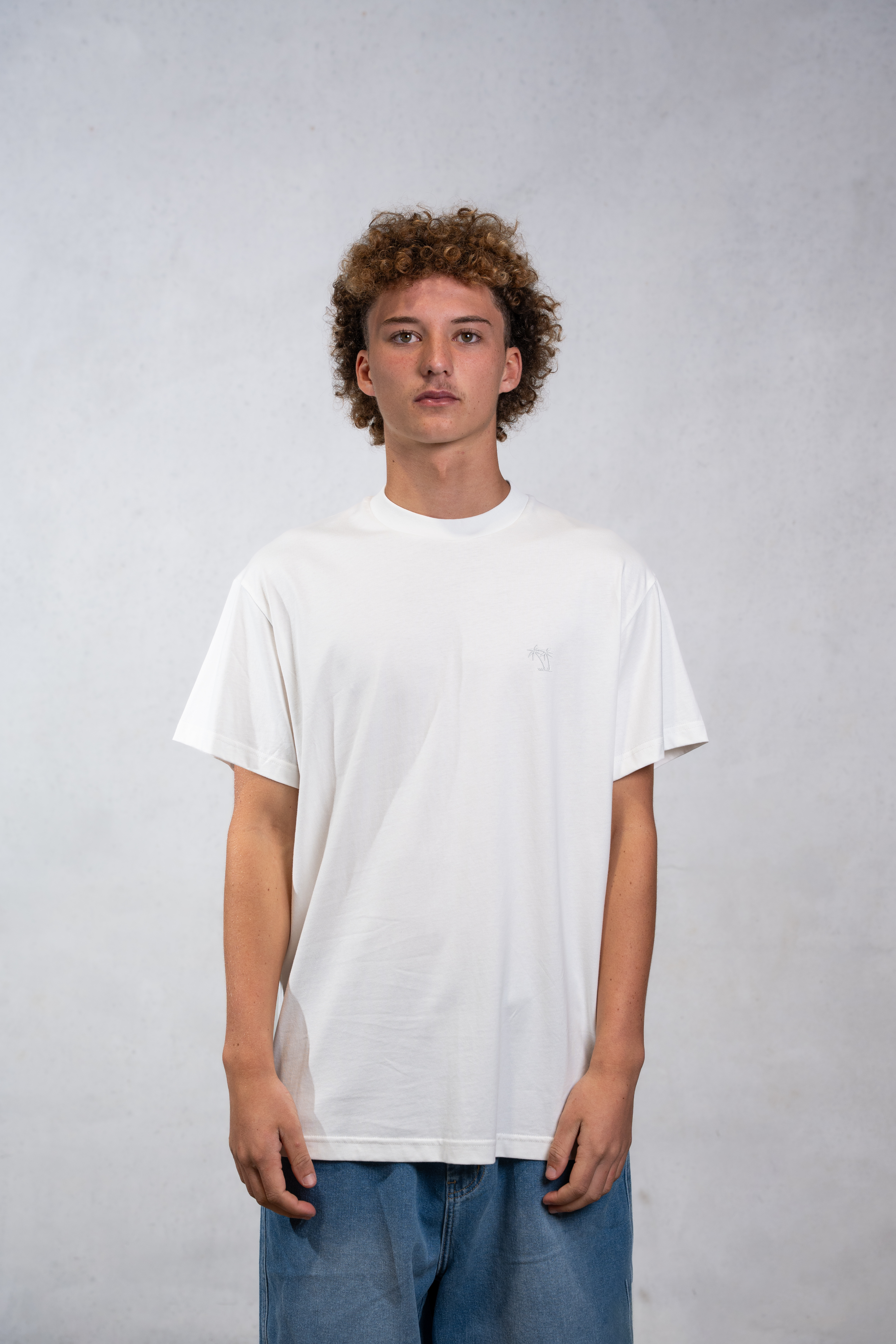 Palm Basic Tee - White - Mount Longboards