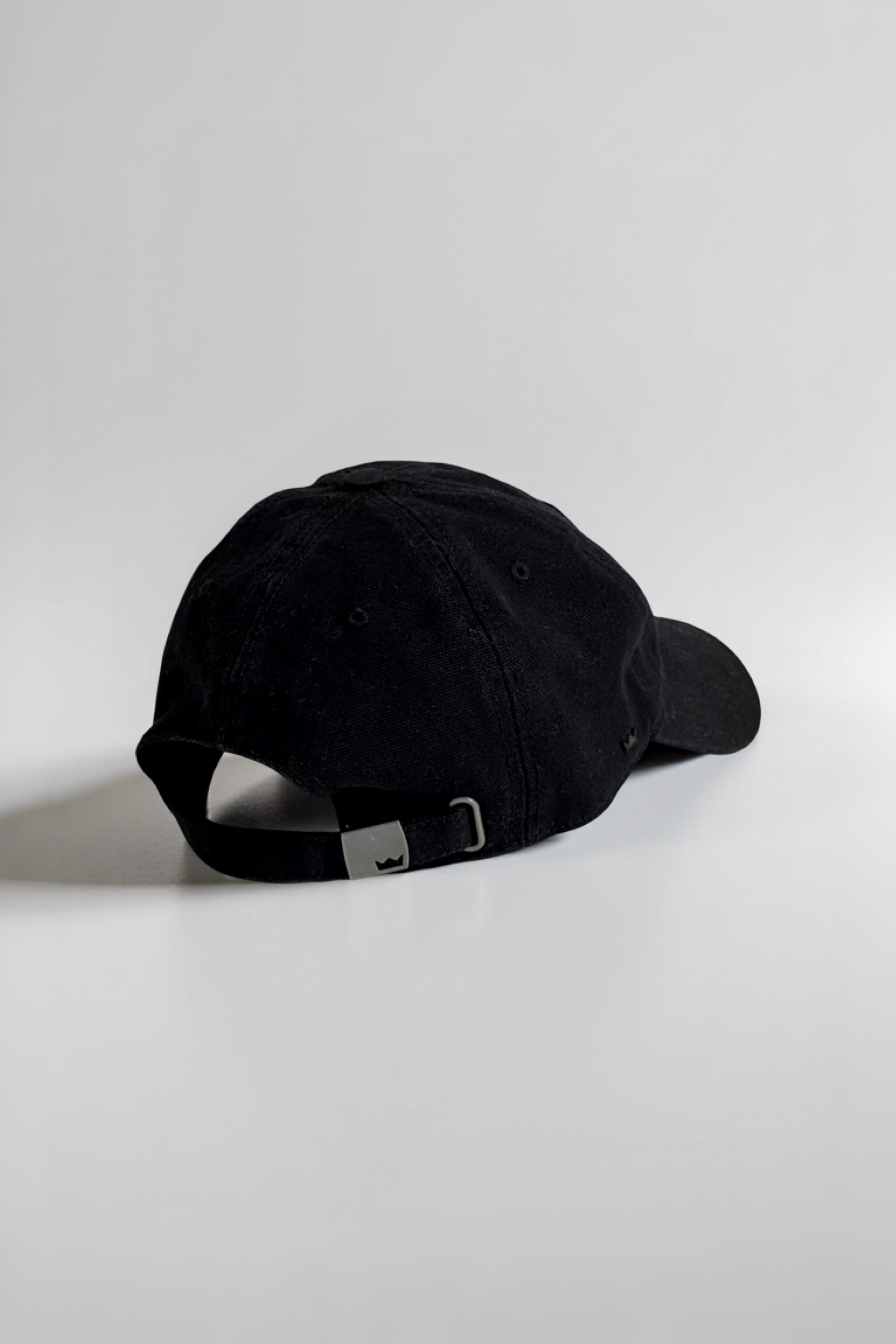 Retro Badge Cap - Black Canvas - Mount Longboards