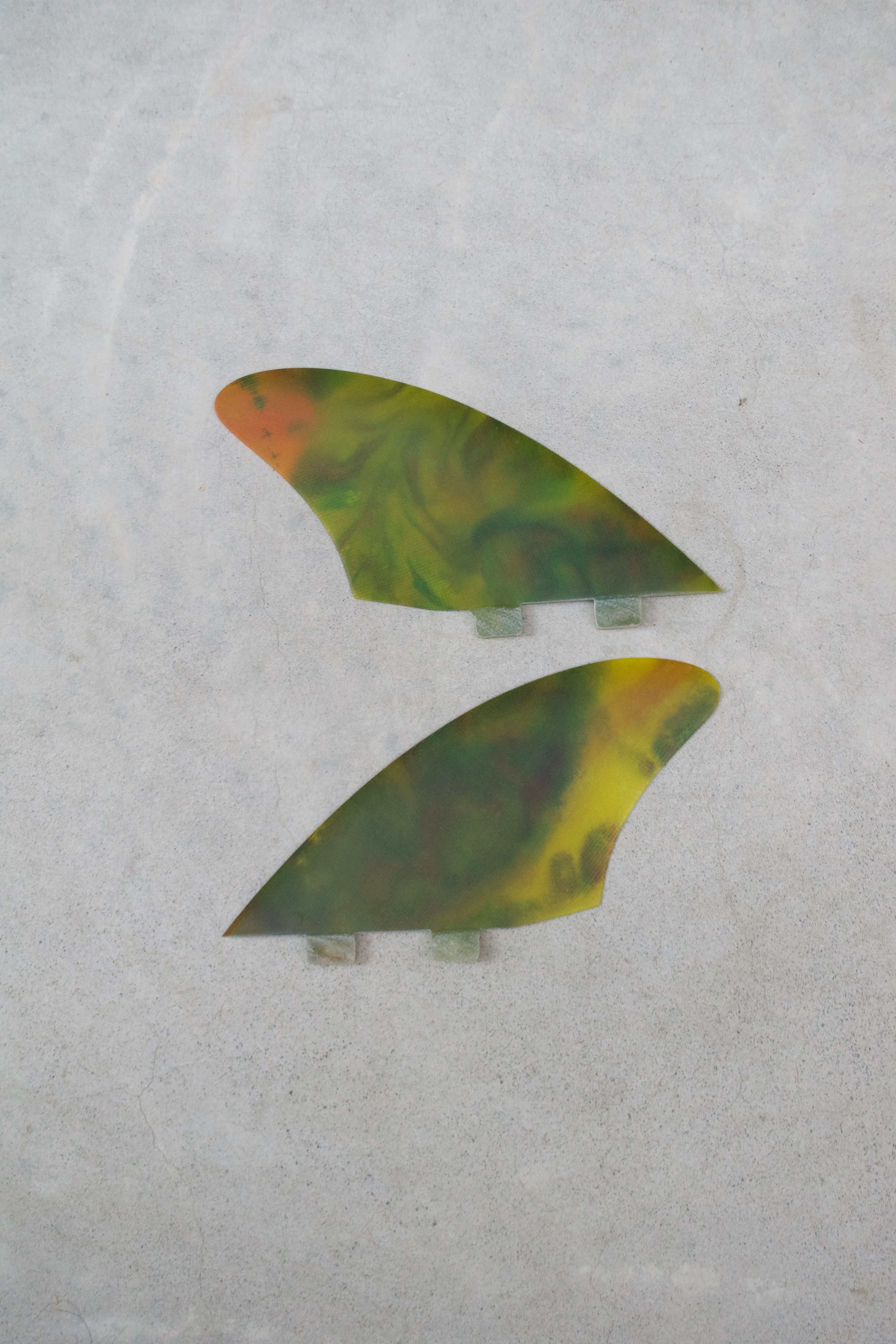 Retro Marbled Twin Fin Set - Mount Longboards