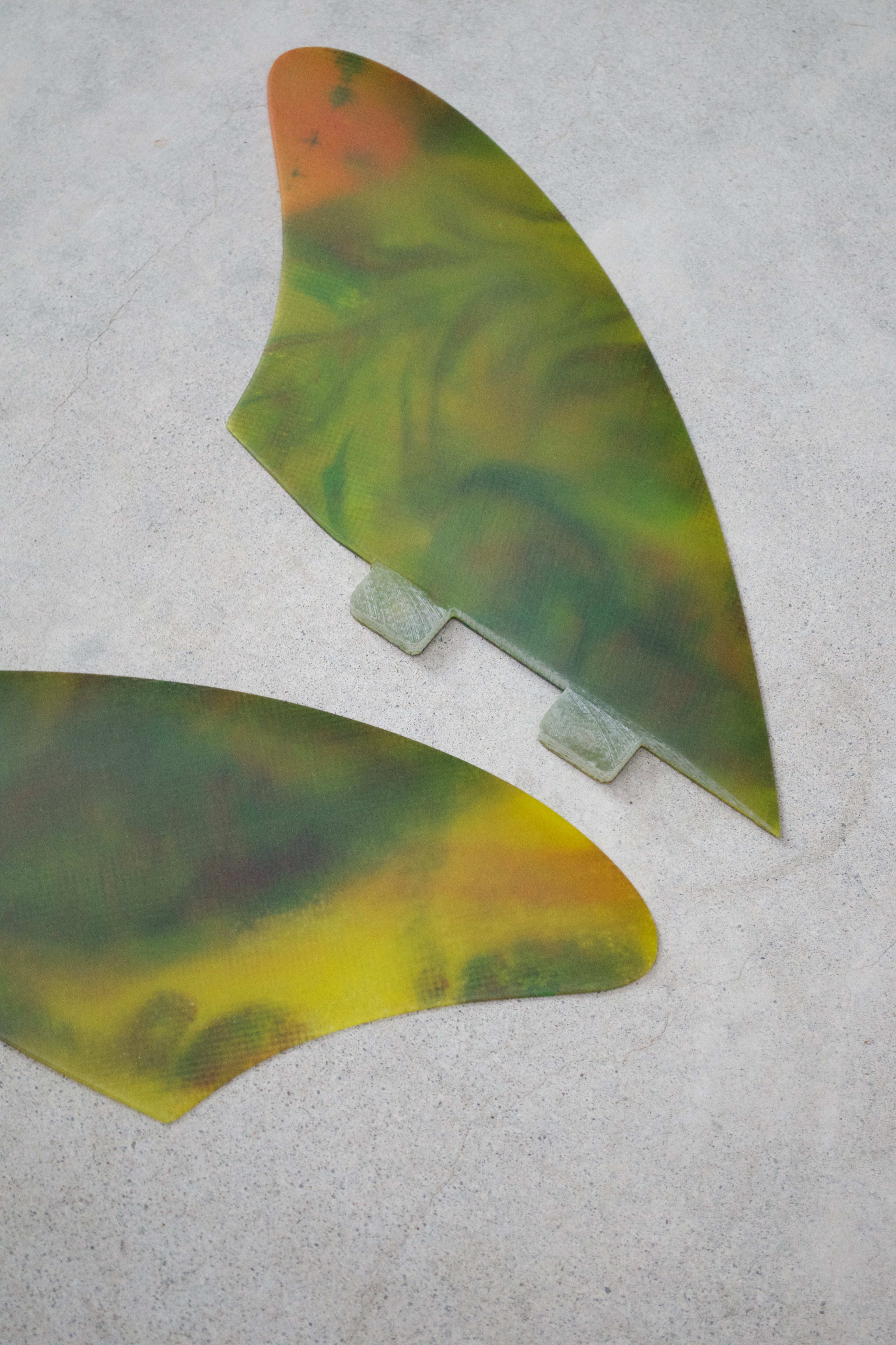 Retro Marbled Twin Fin Set - Mount Longboards