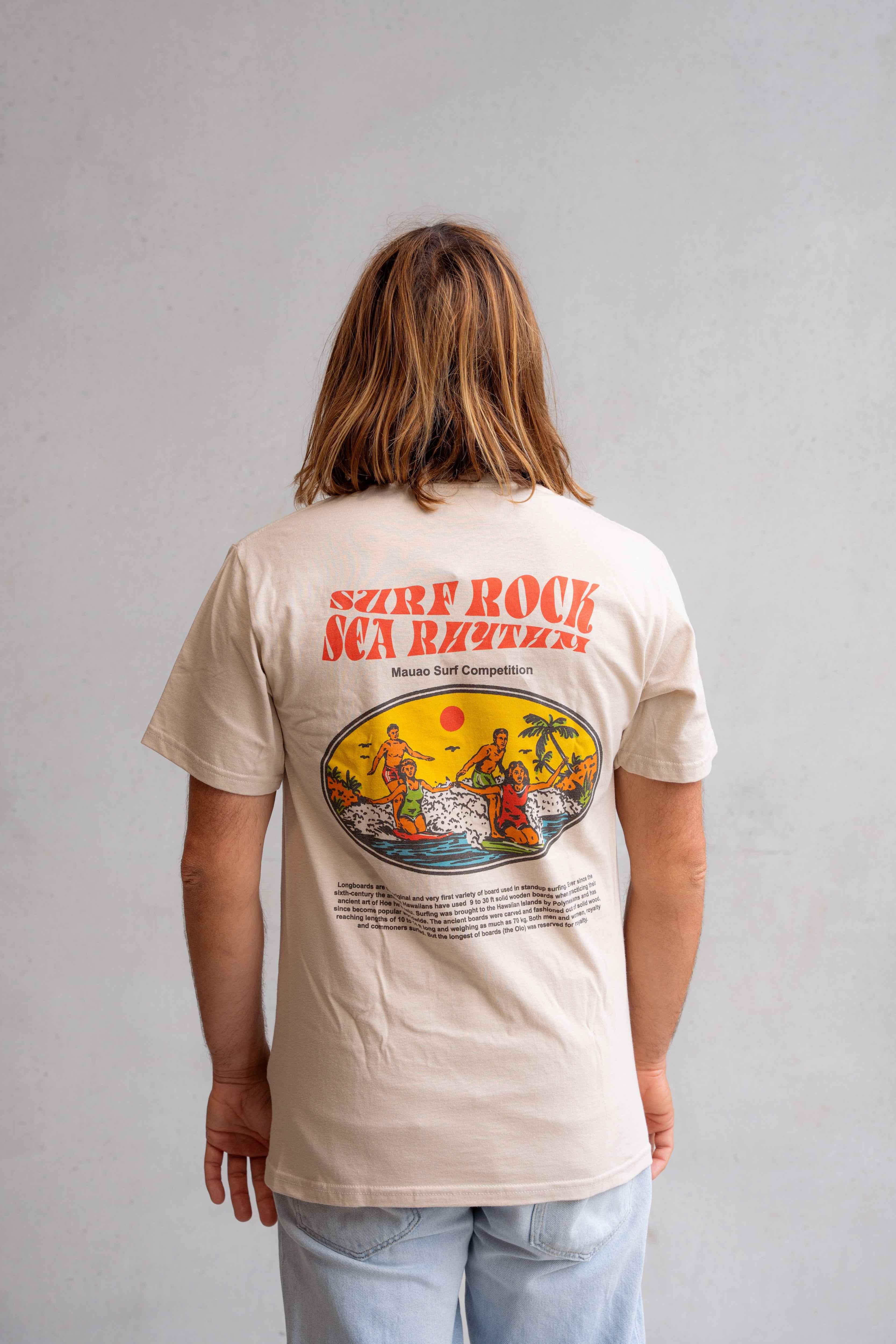 Surf Rock Vintage Tee - Sand