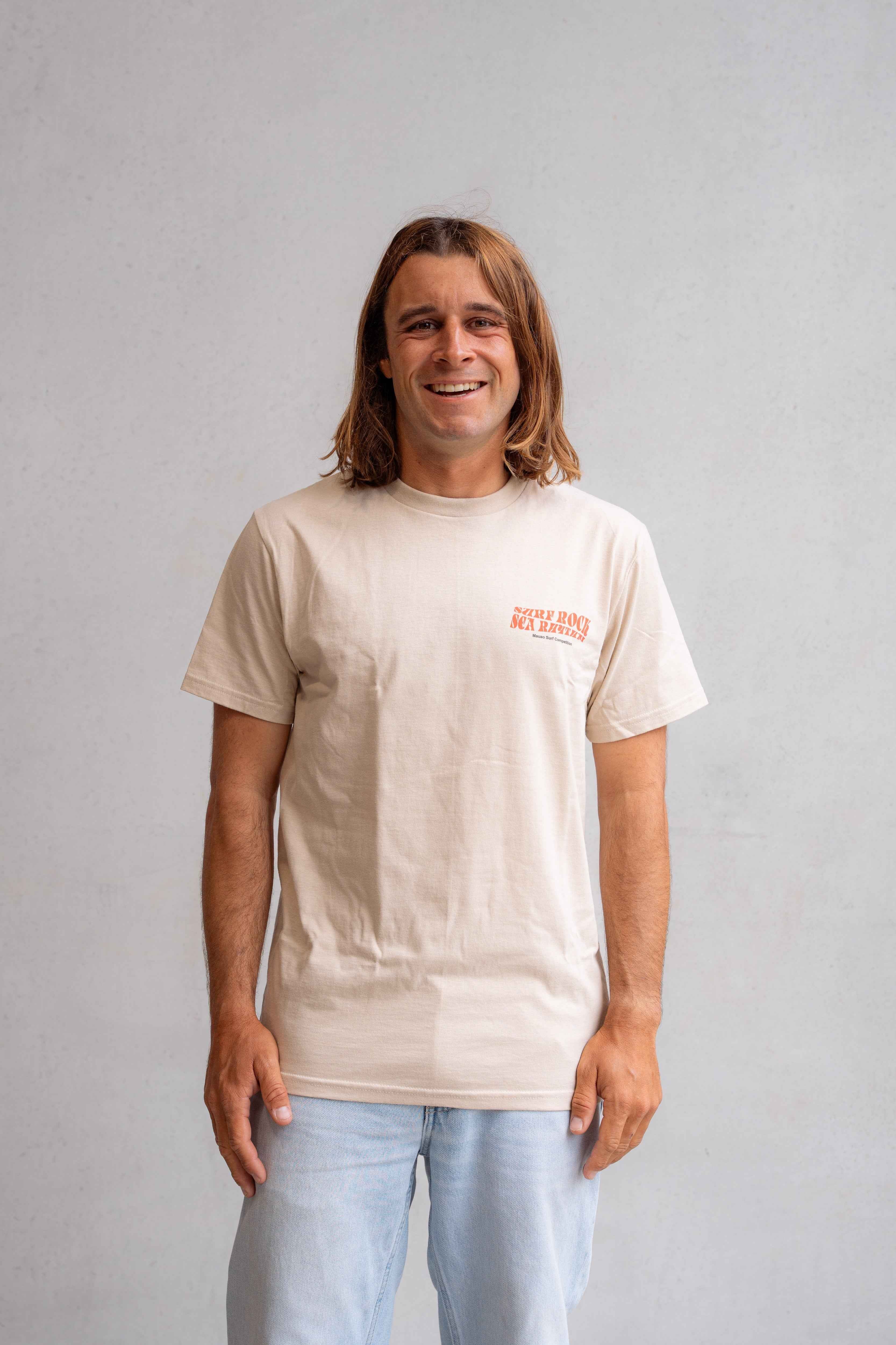 Surf Rock Vintage Tee - Sand