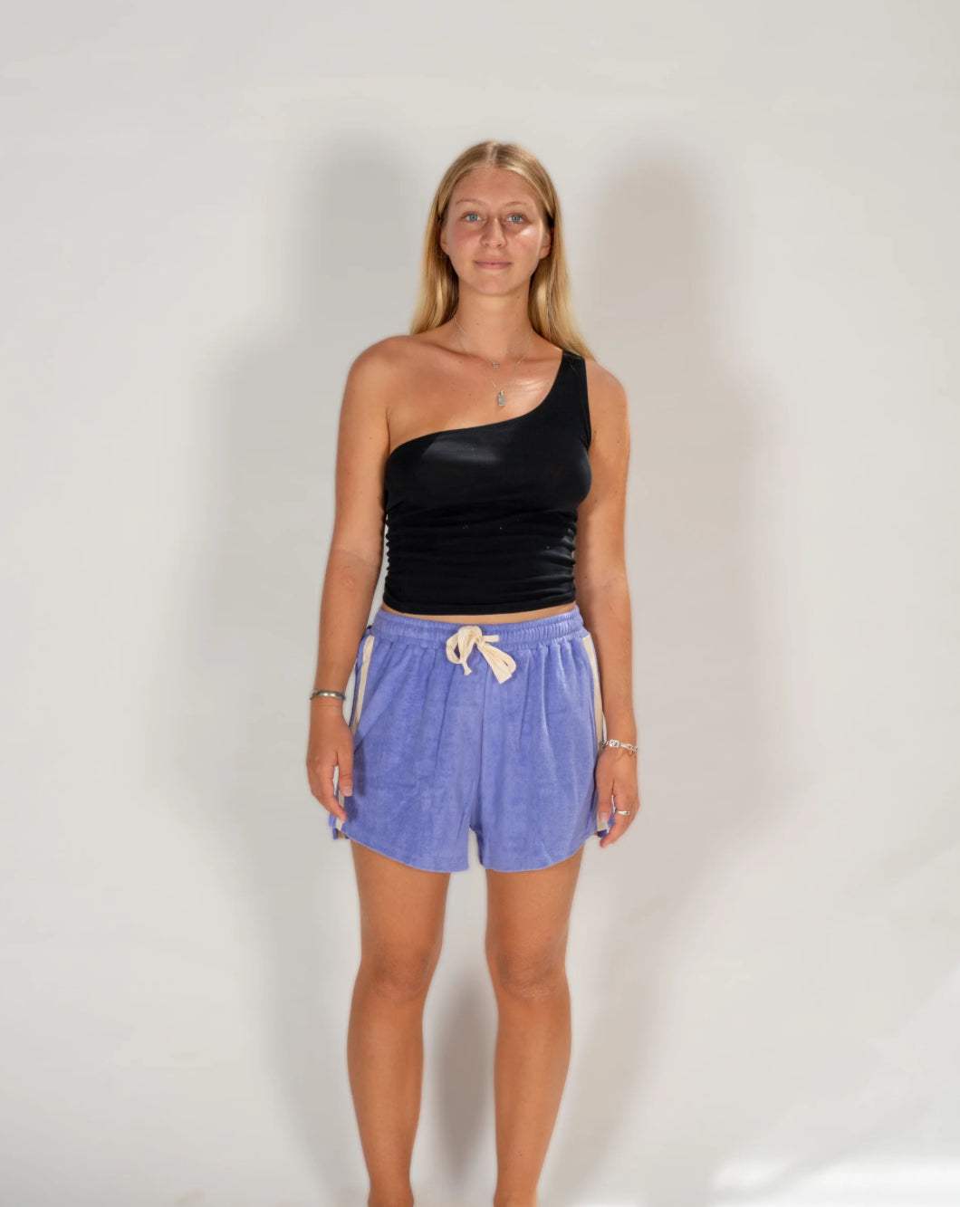 Terry Towelling Shorts - Lavender - Mount Longboards