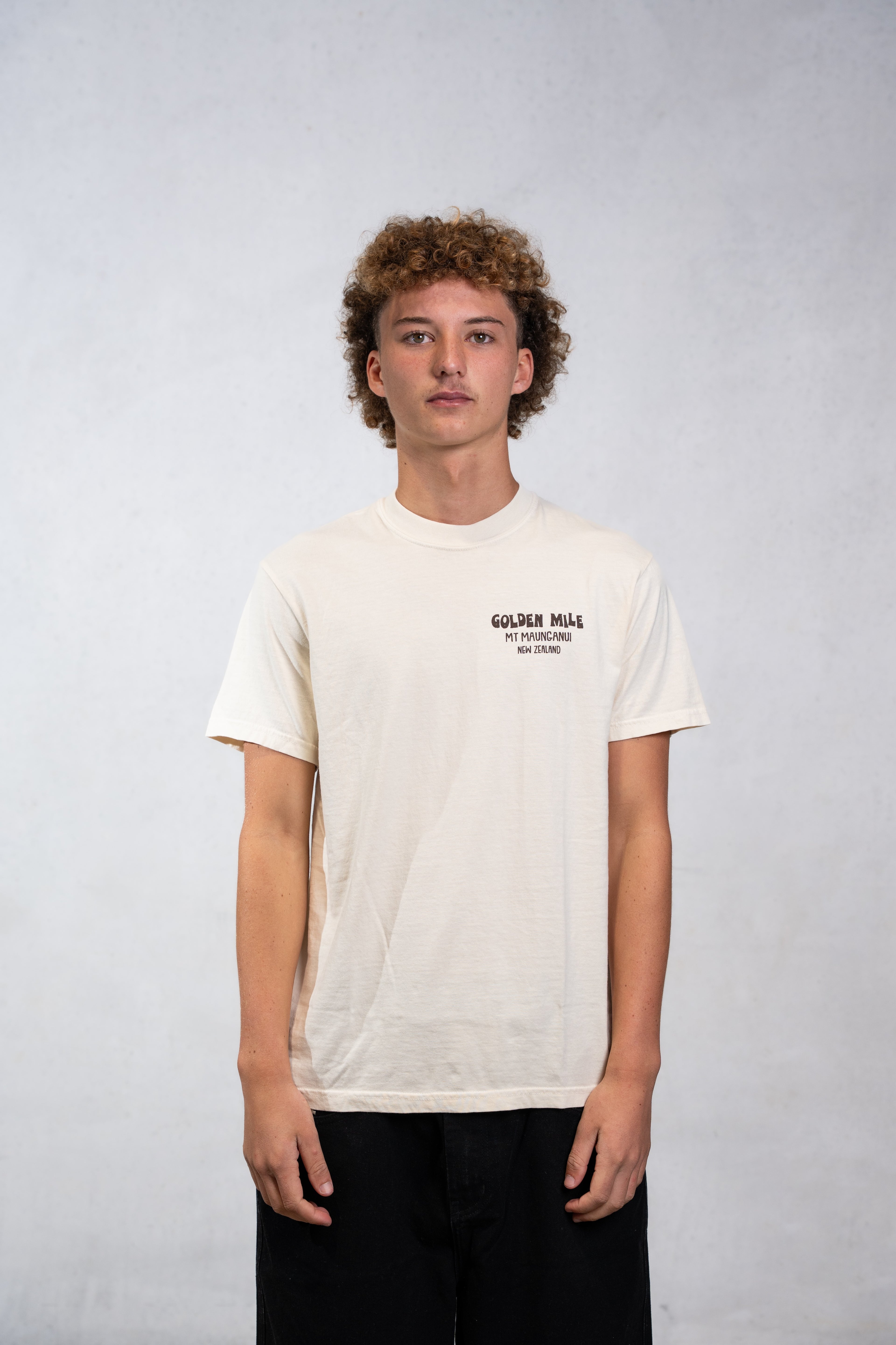 The Golden Mile - Mt Maunganui Tee - Mount Longboards