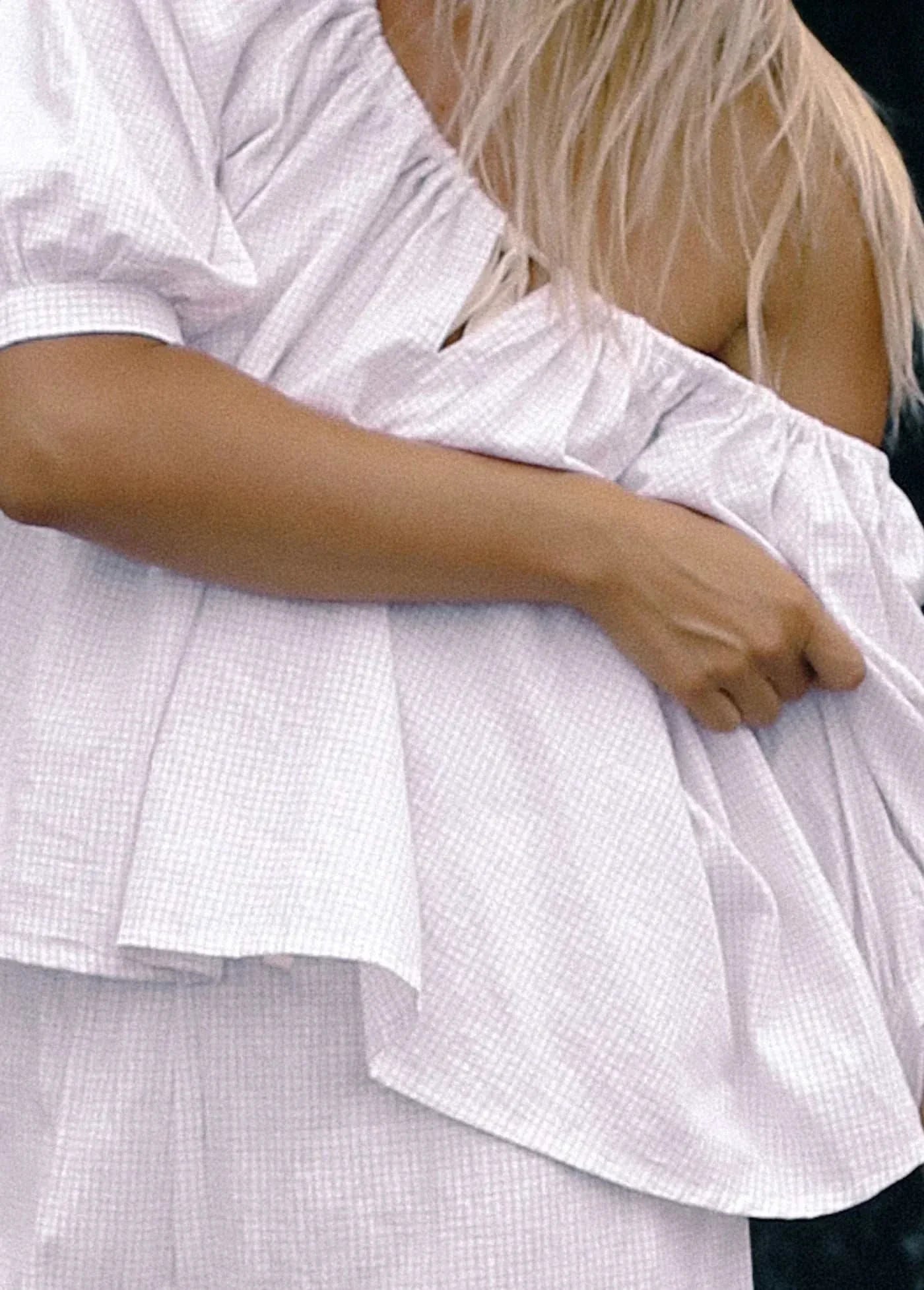 Vanilla Plaid Chloe Blouse - Mount Longboards