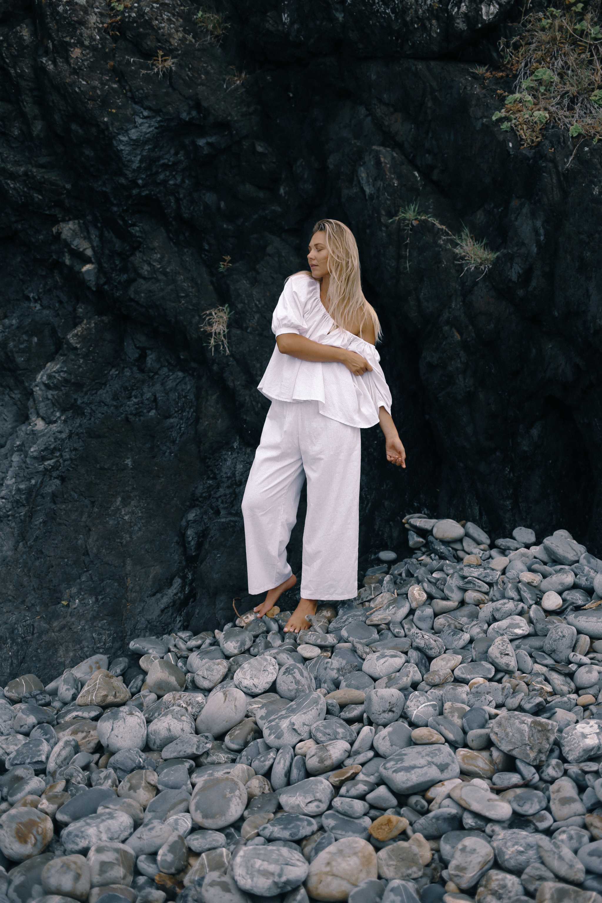 Vanilla Plaid Chloe Blouse - Mount Longboards