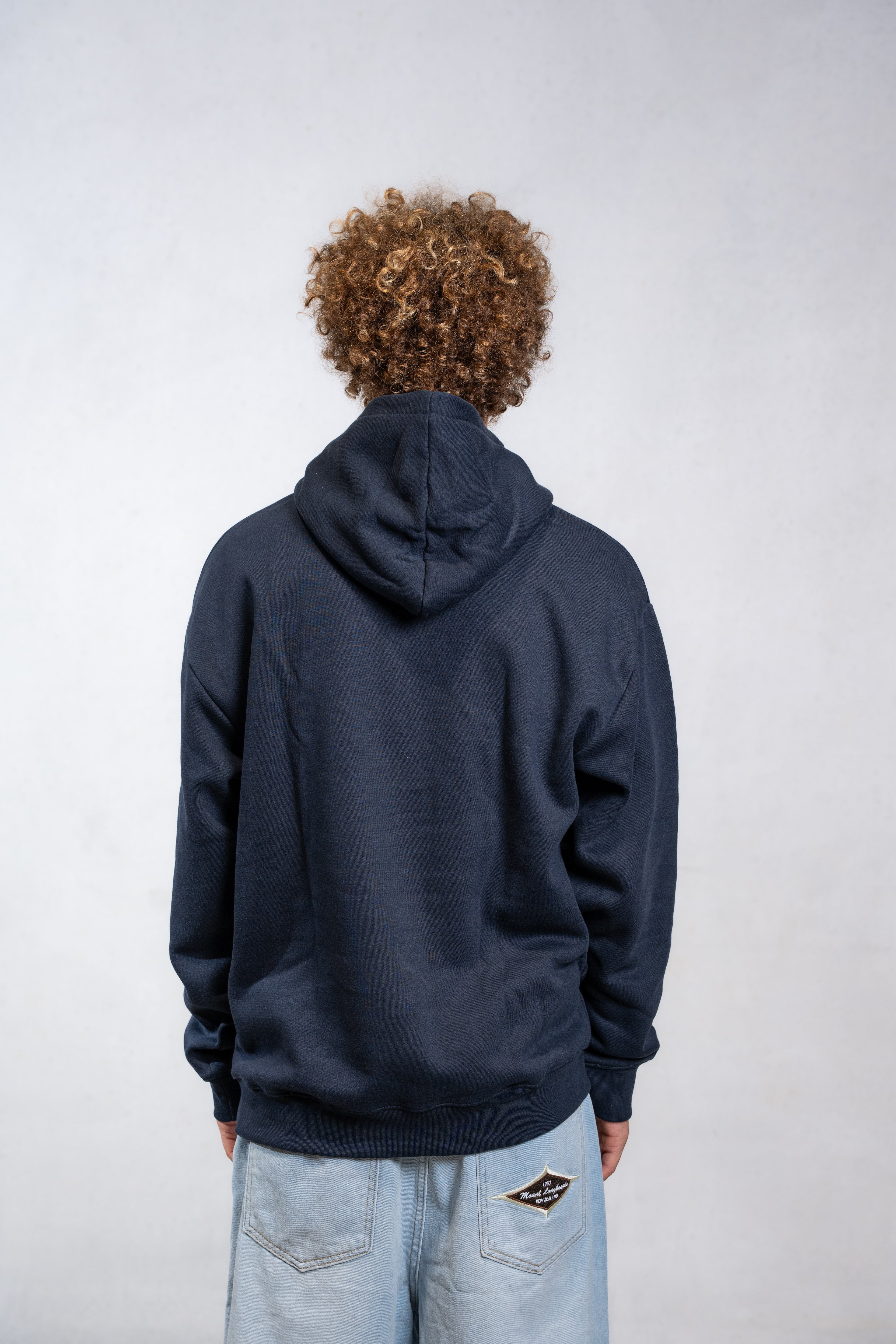 Vintage 80s Diamond Hoodie - Navy - Mount Longboards