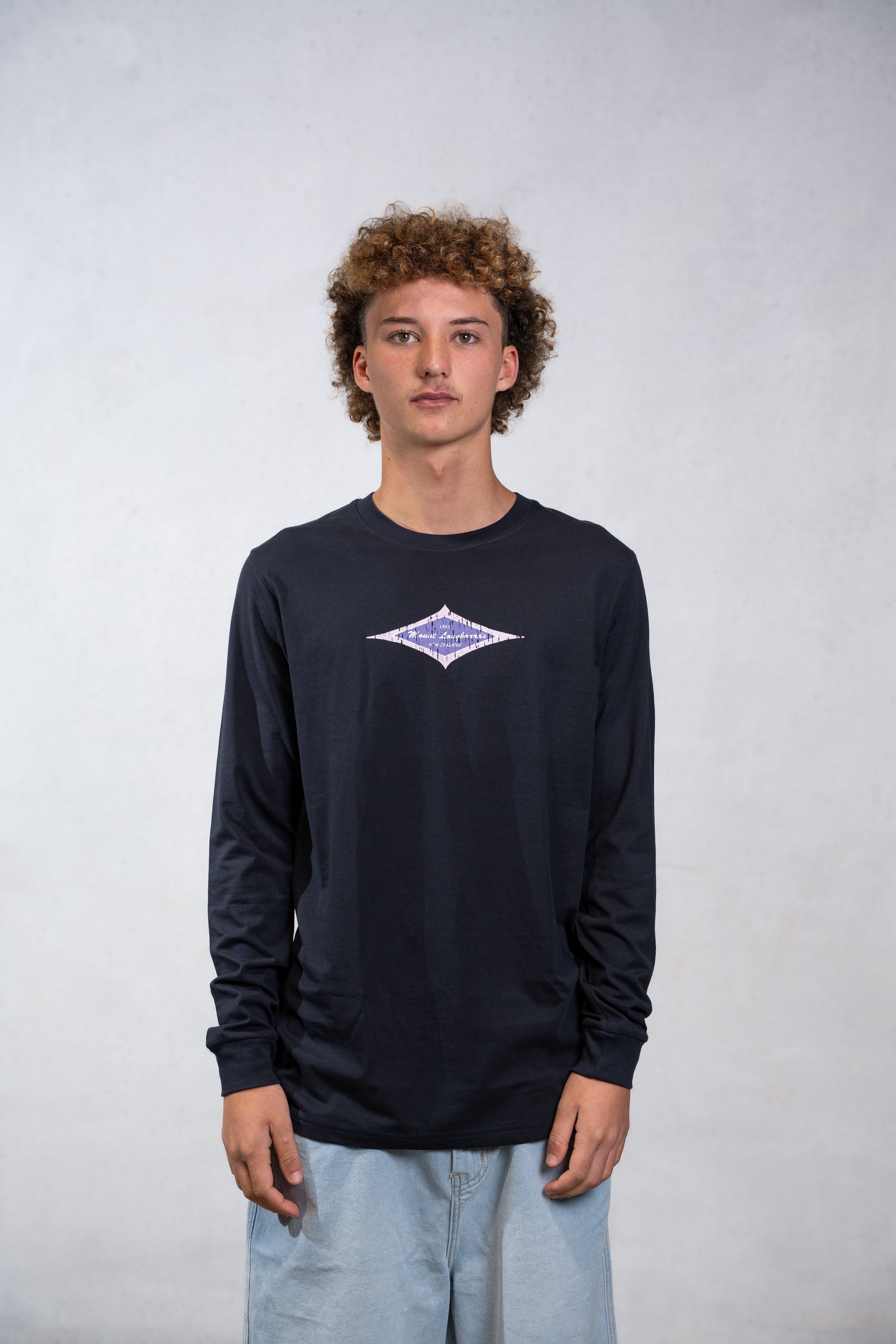 Vintage 80s Diamond - Navy L/S - Mount Longboards