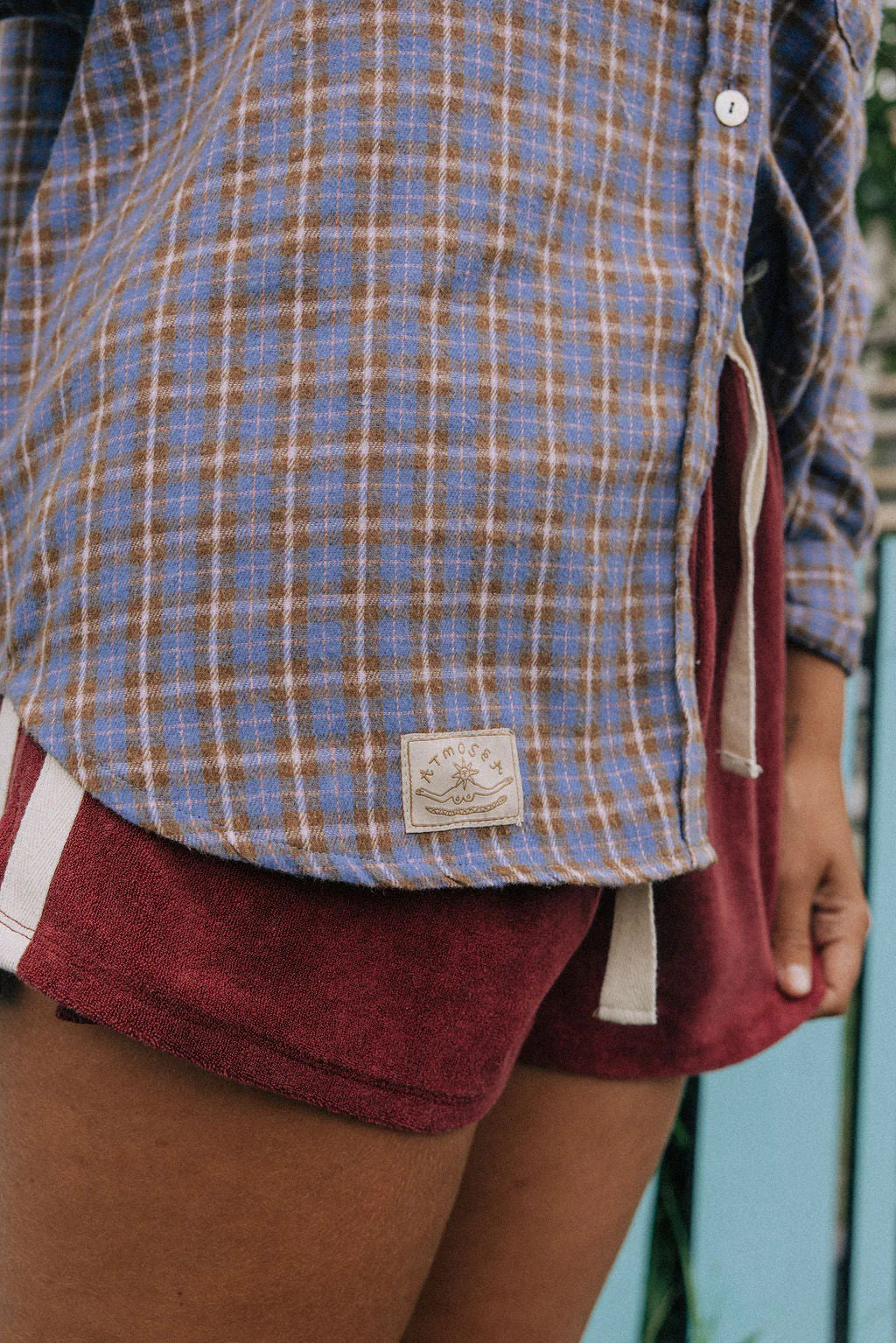 Women's Surf Flannel Shirt - Plaid Check - Mount Longboards