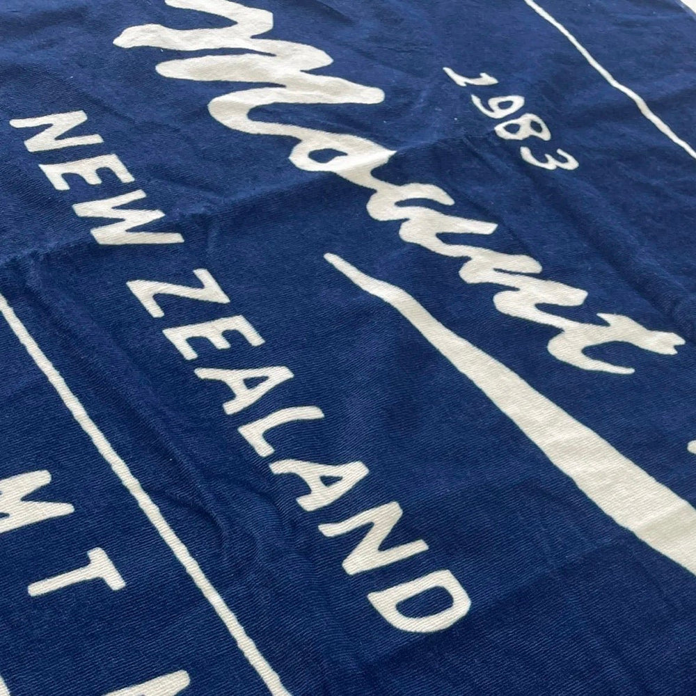 Retro Beach Towel - Navy - Mount Longboards