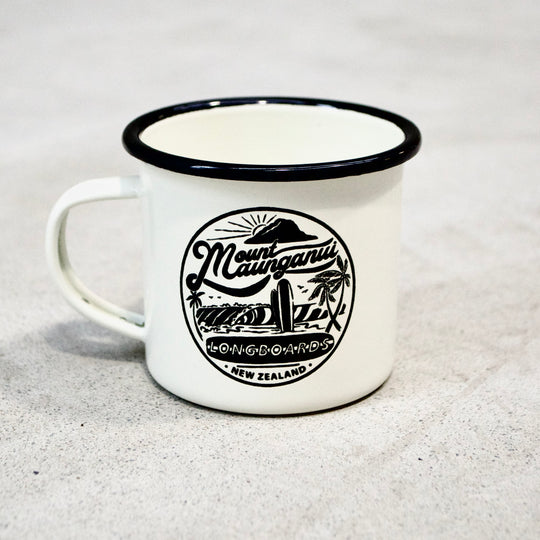 Mt Maunganui Retro Mug - Mount Longboards