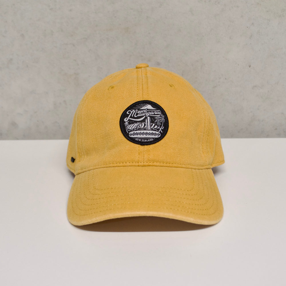 Retro Badge Cap - Mustard Canvas