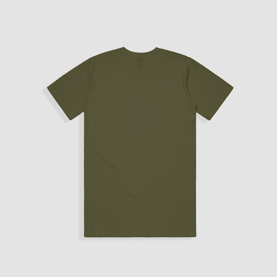 Heritage Logo Tee - Khaki - Mount Longboards