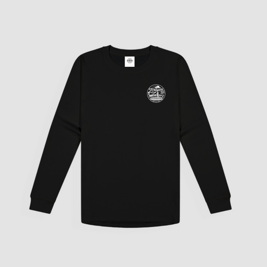 Mount Retro L/S - Black - Mount Longboards