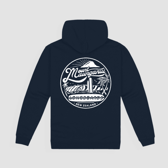 Kids Navy Surf Hoodie - Mount Longboards