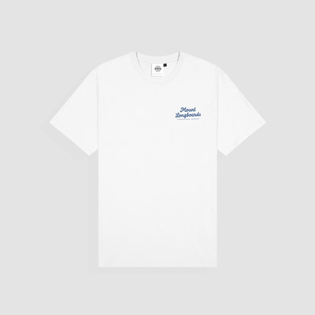 Longboards Store Box Tee - White - Mount Longboards