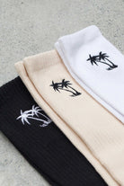 Basic Palm Sock - White - Mount Longboards