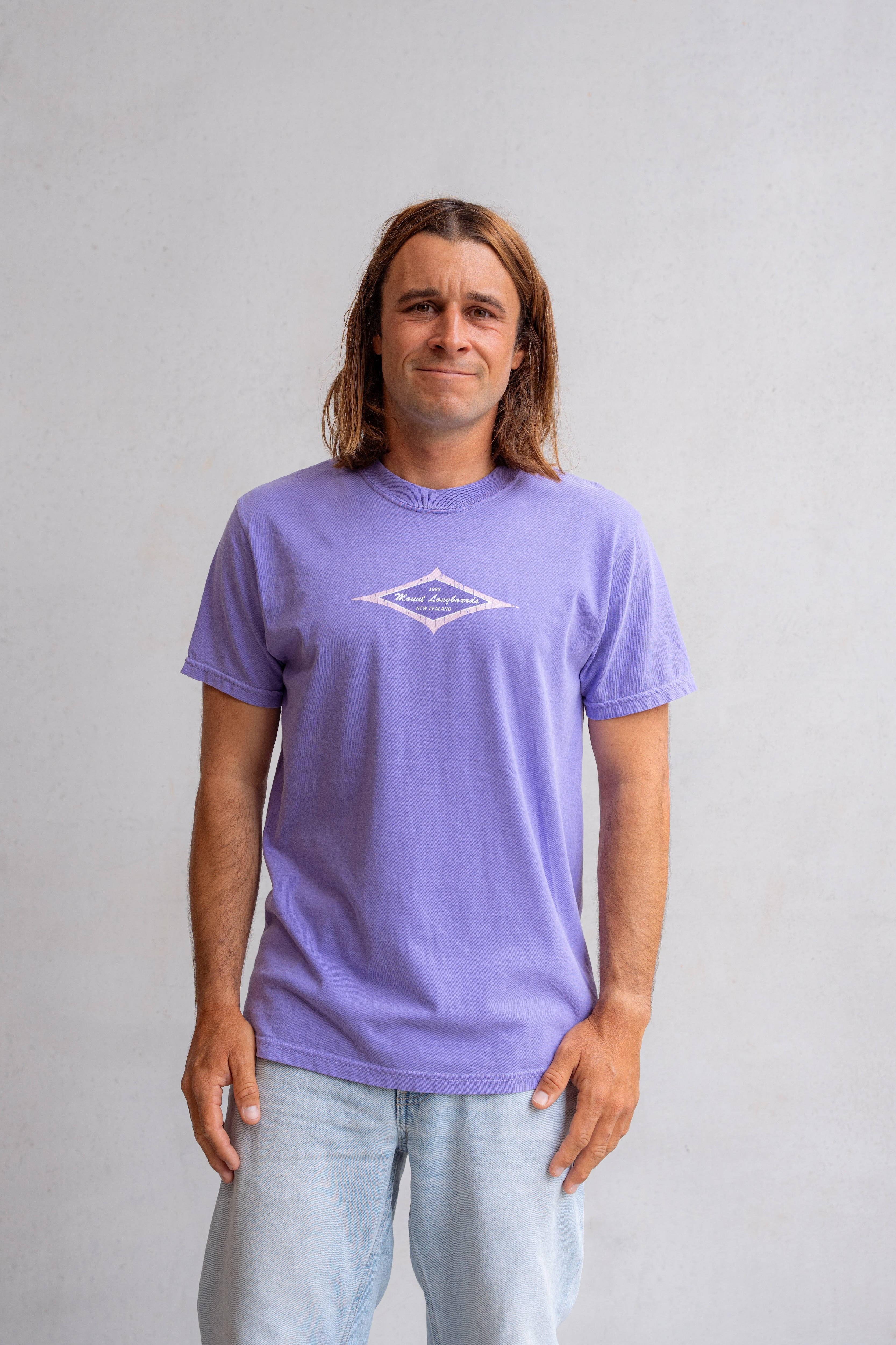 Vintage 80s Surf Diamond - Mauve - Mount Longboards